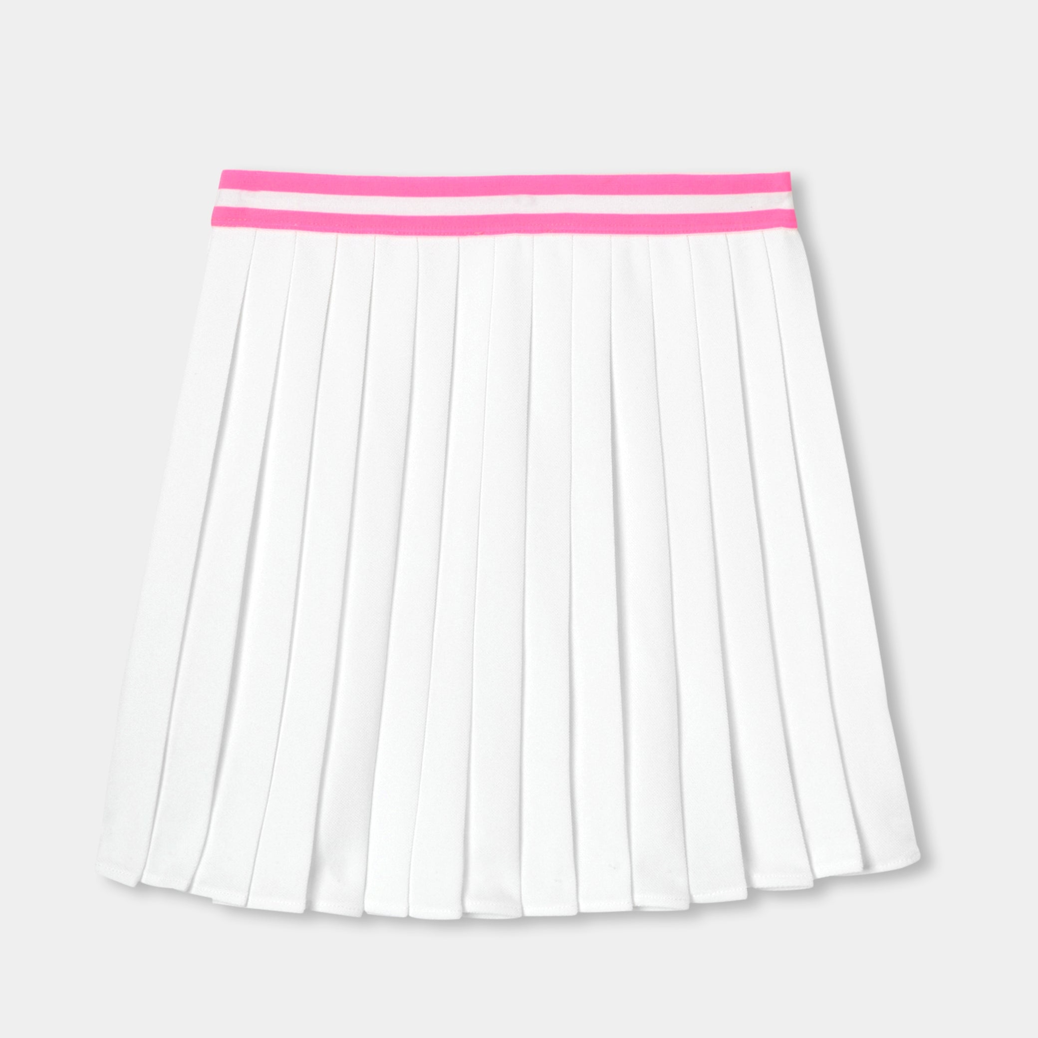 Girls' piquÃ© knit pleated skirt