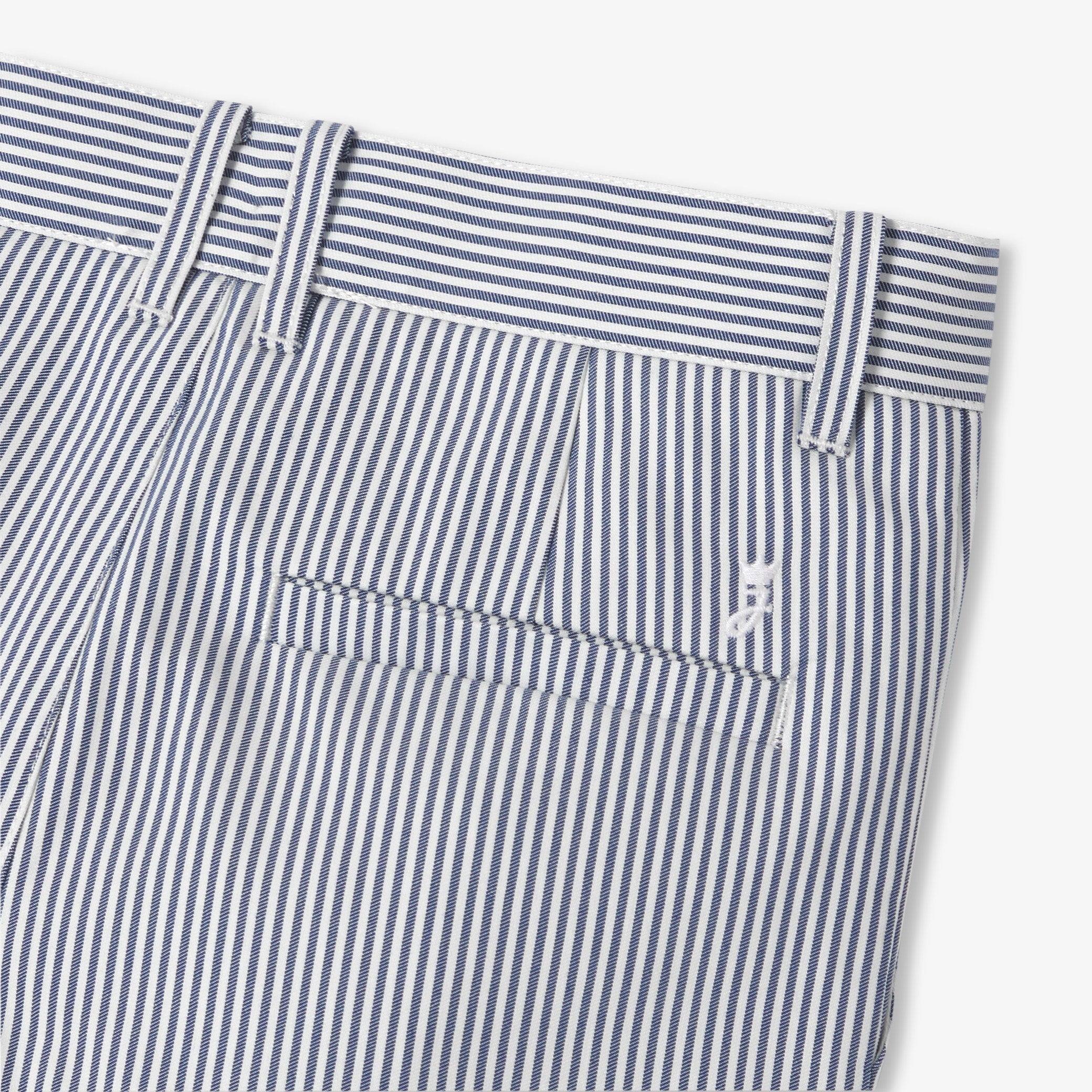 Boys' striped twill Bermuda shorts