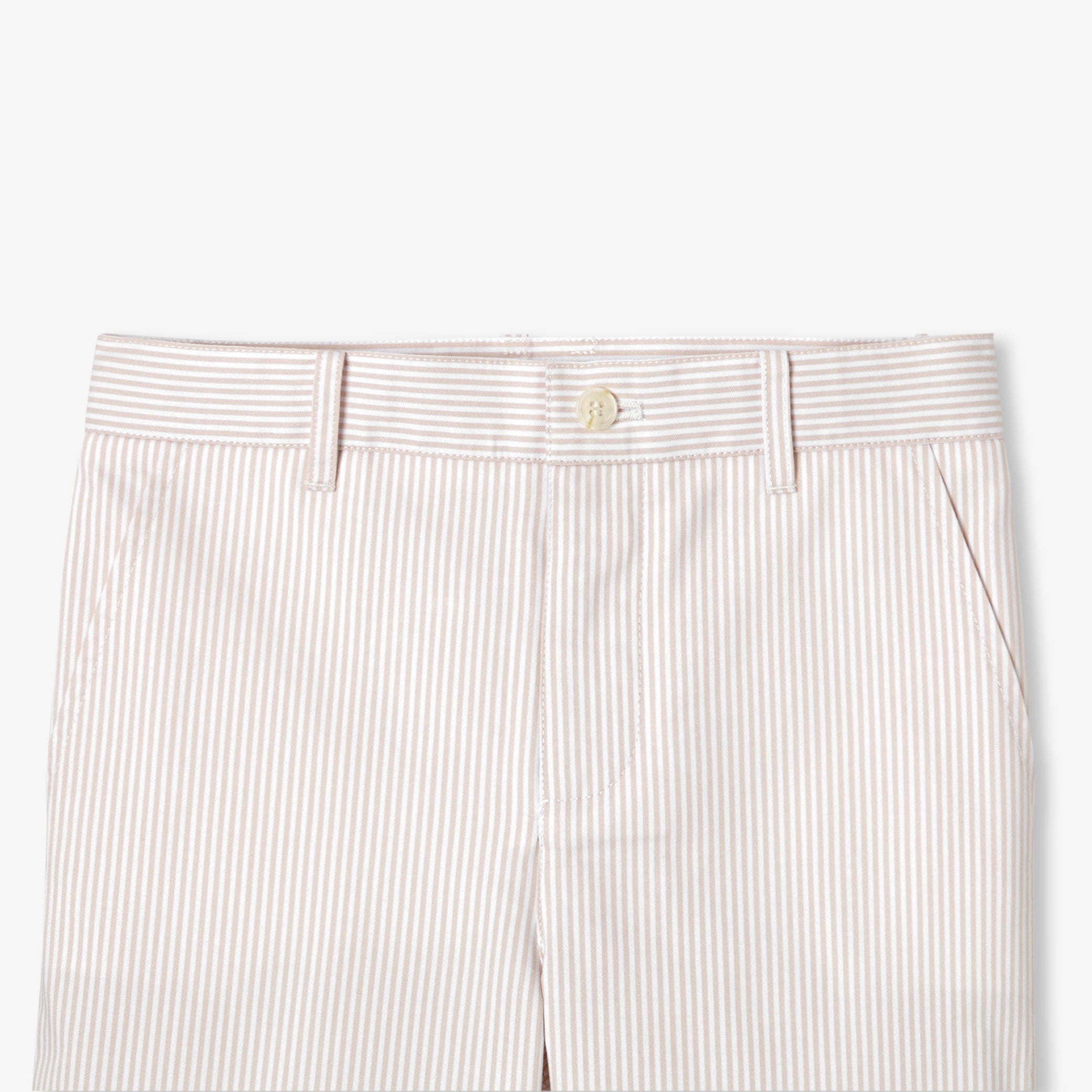 Boys' striped twill Bermuda shorts