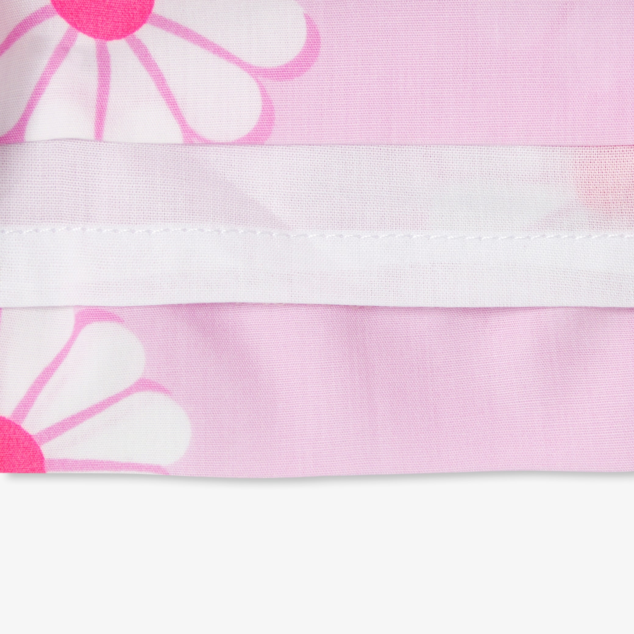 Baby girl cotton dress with floral pattern