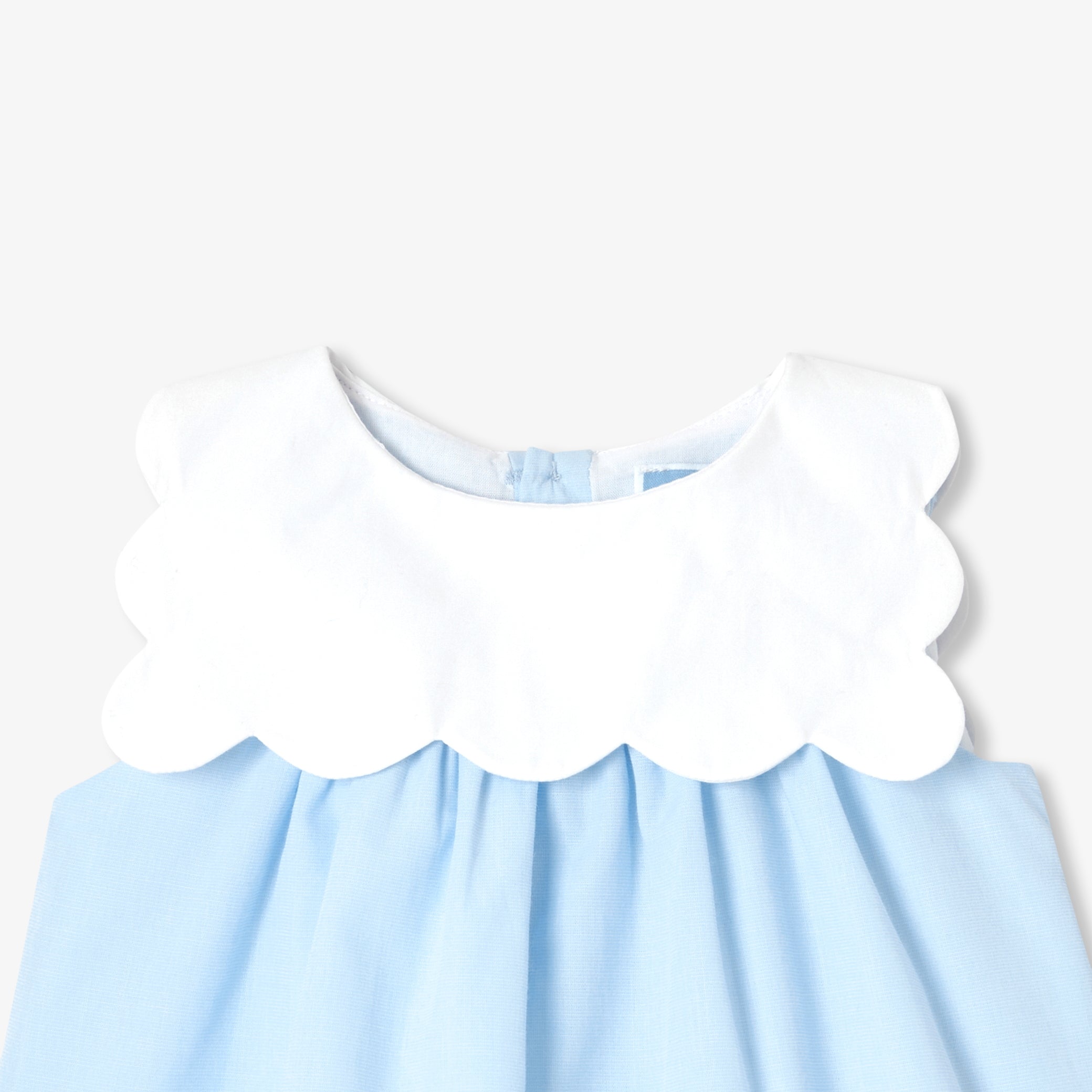 Baby girl dress in cotton fil-à-fil