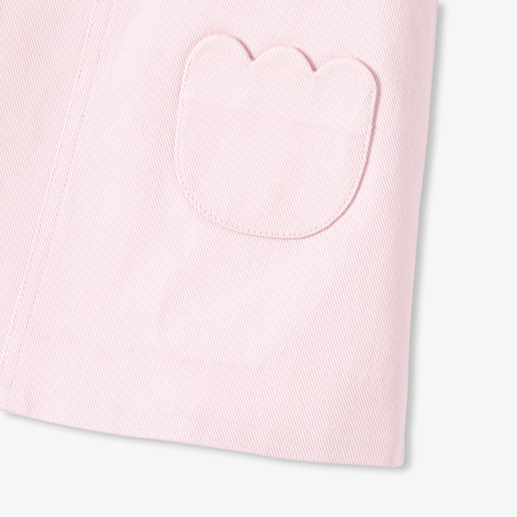 Baby girl twill pinafore dress