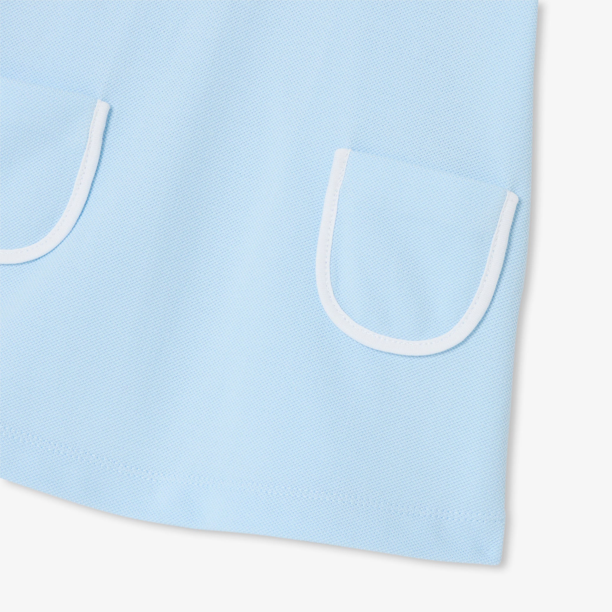 Baby girl sleeveless dress in cotton piquÃ©
