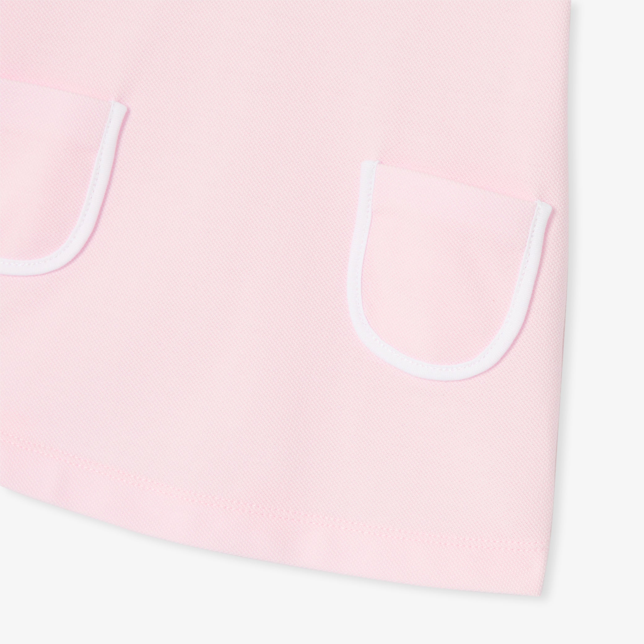 Baby girl sleeveless dress in cotton piquÃ©