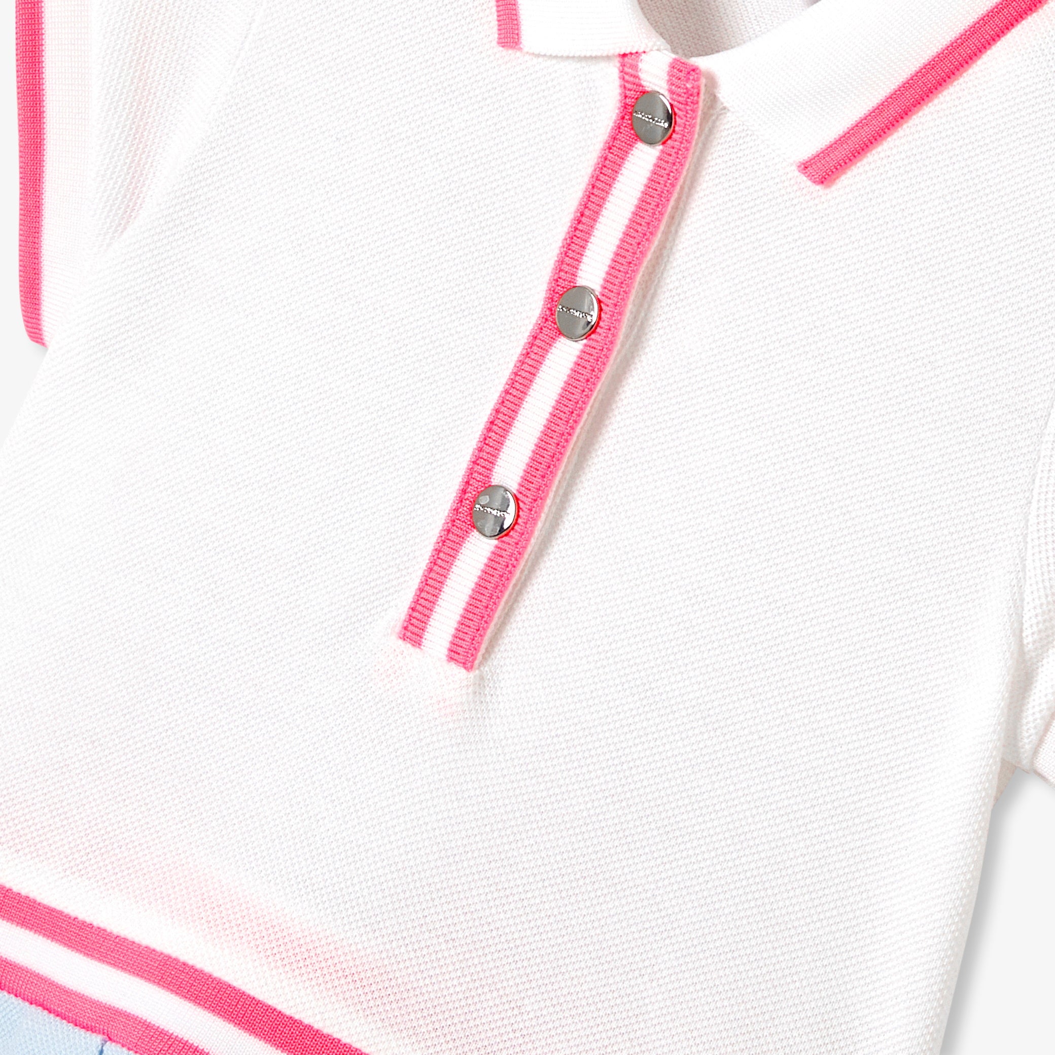 Baby girl polo dress in cotton piquÃ©