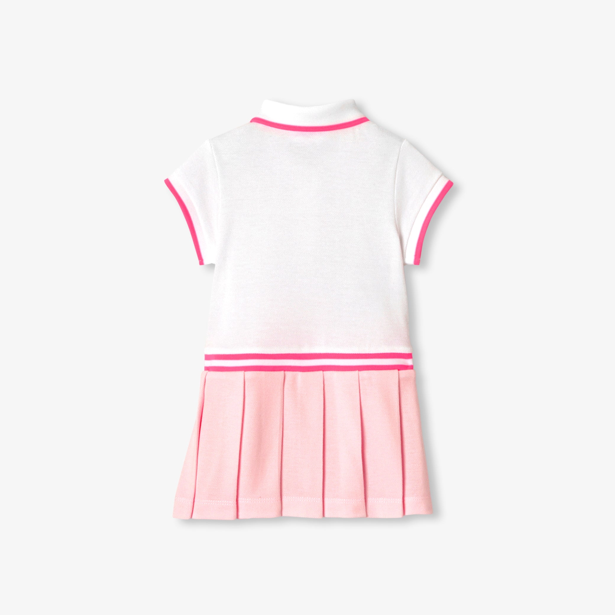 Baby girl polo dress in cotton piquÃ©
