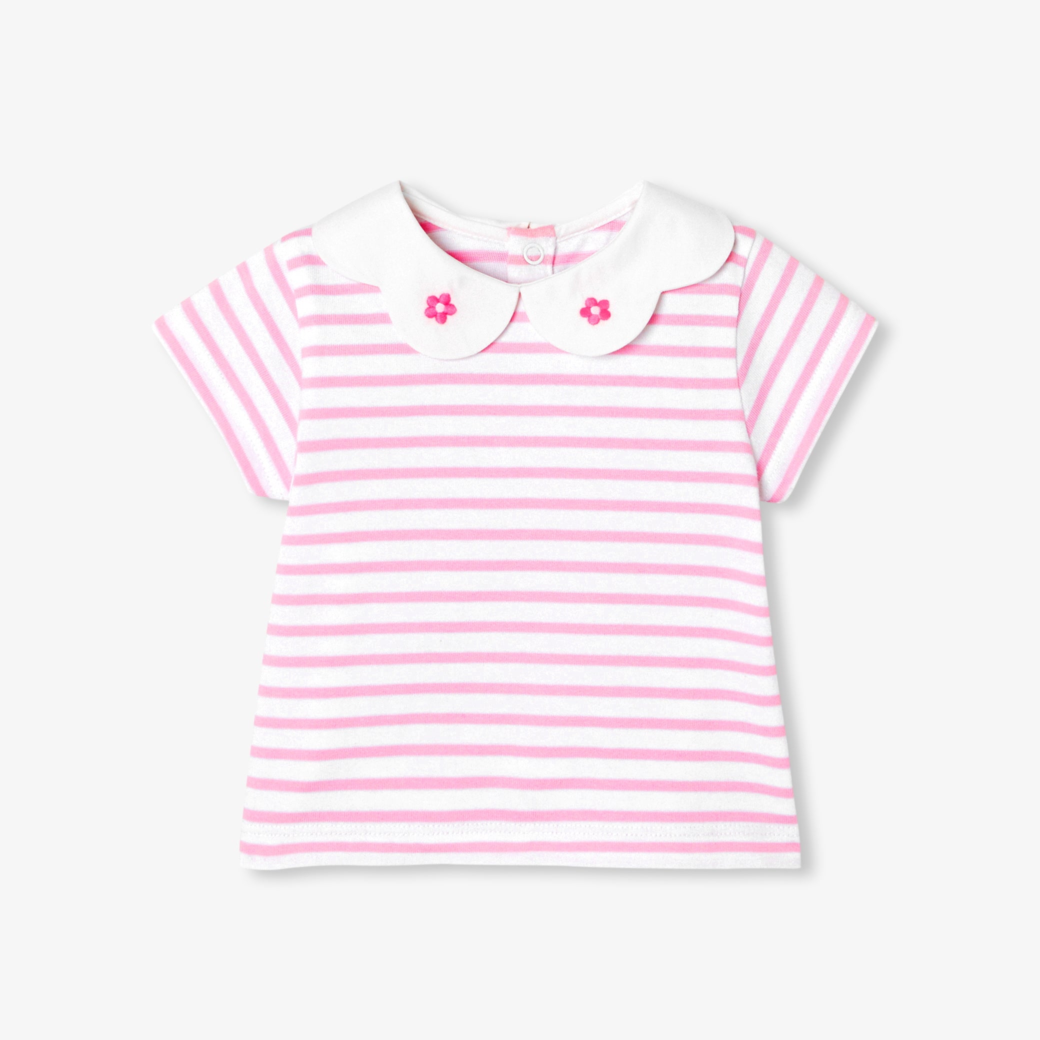 Baby girl cotton sailor top