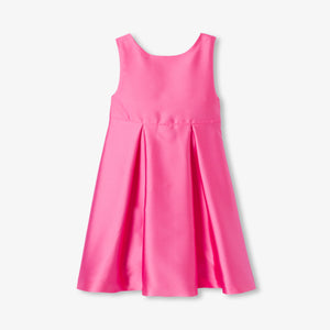Girls' formal dress in Mikado satin