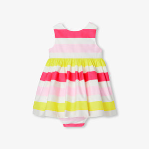 Baby girl cotton satin ceremony dress
