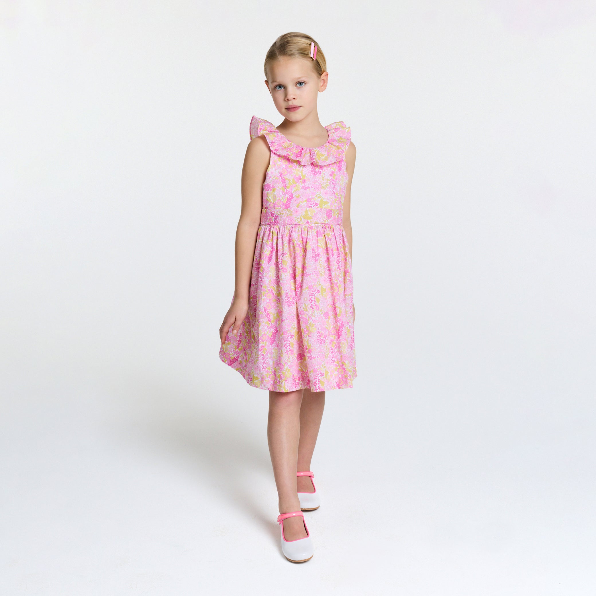 Girls' Liberty fabric formal dress