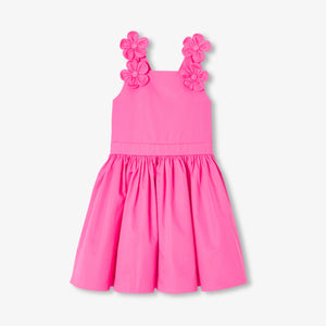 Girls' formal dress in satin