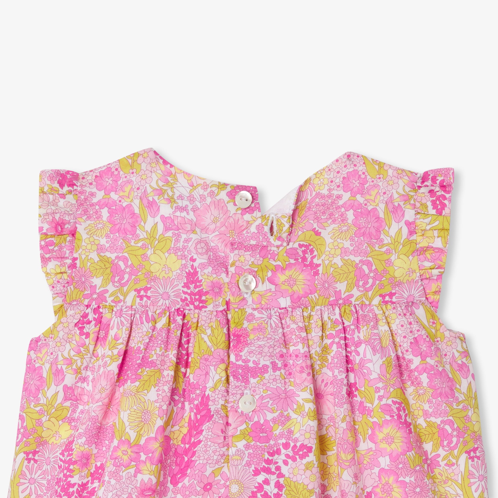 Baby girl romper in Liberty fabric