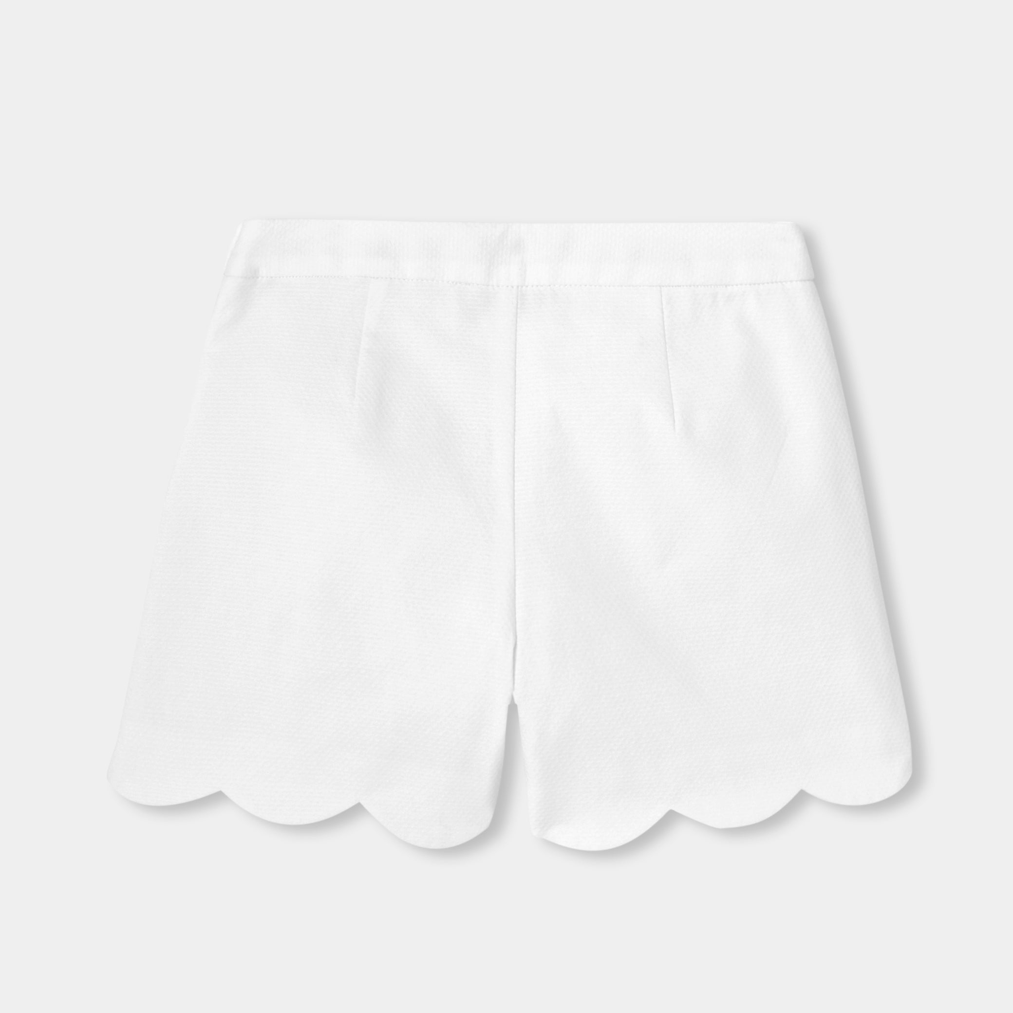 Girls' formal cotton piquÃ© shorts