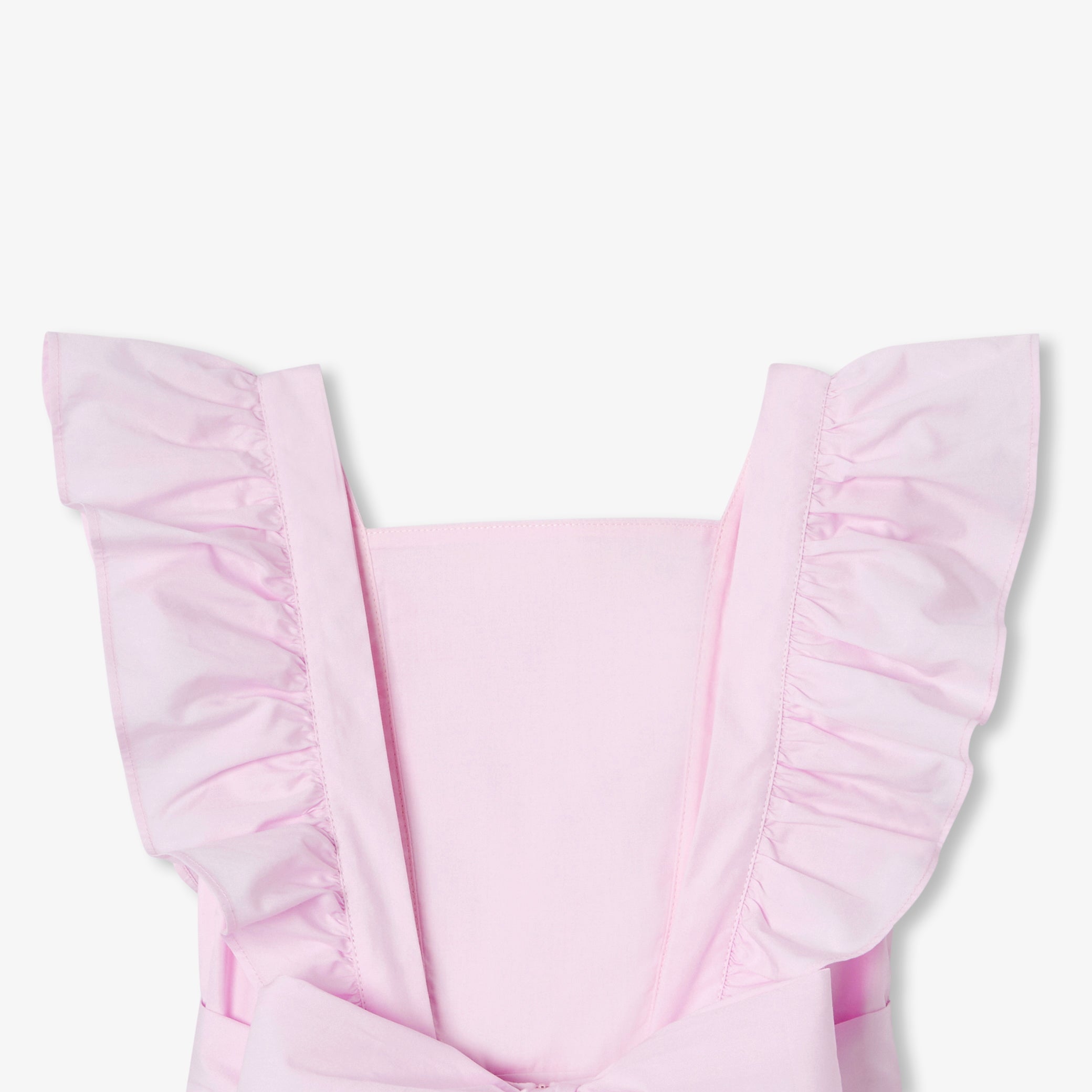Girls' poplin halter dress