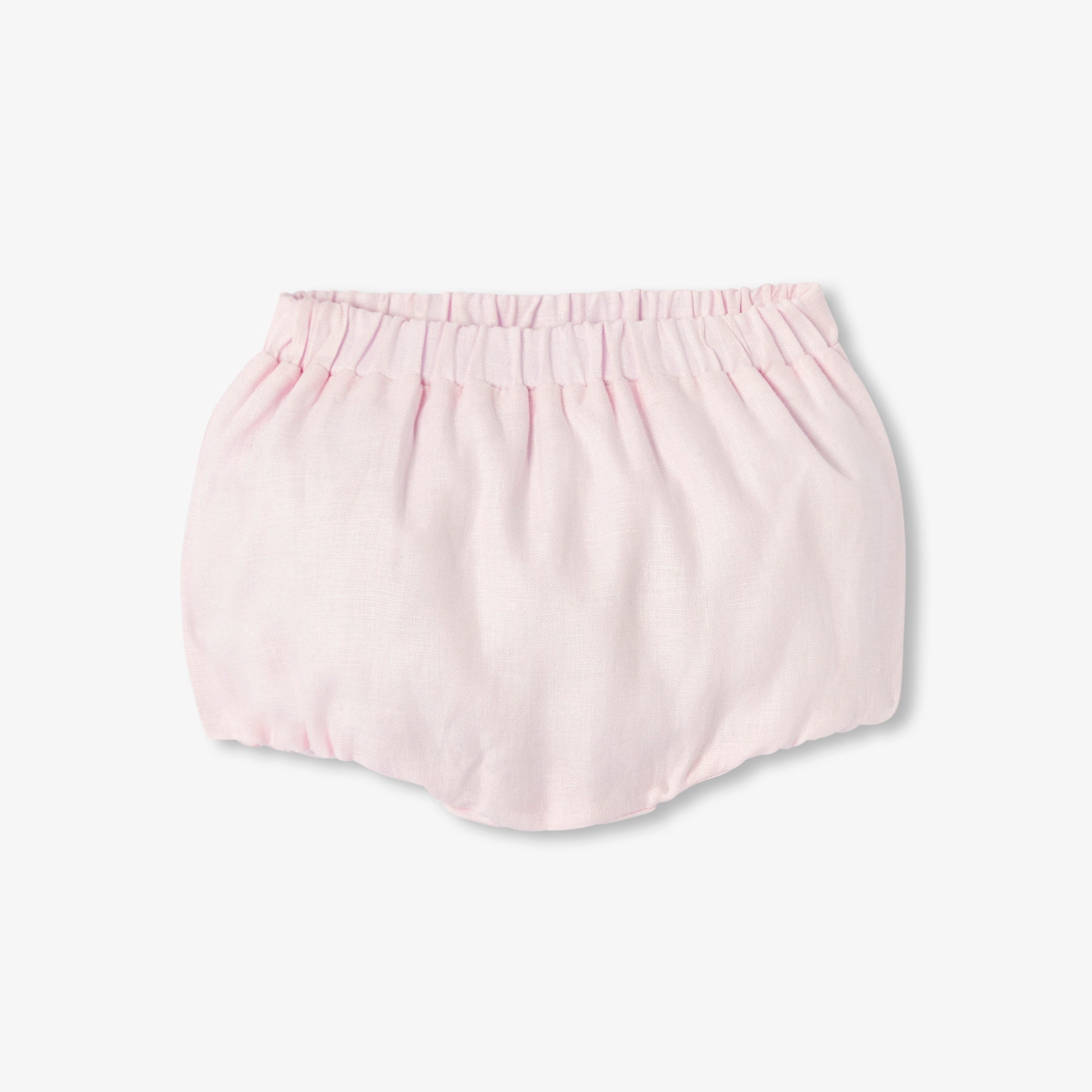 Baby girl ensemble in Liberty fabric and linen