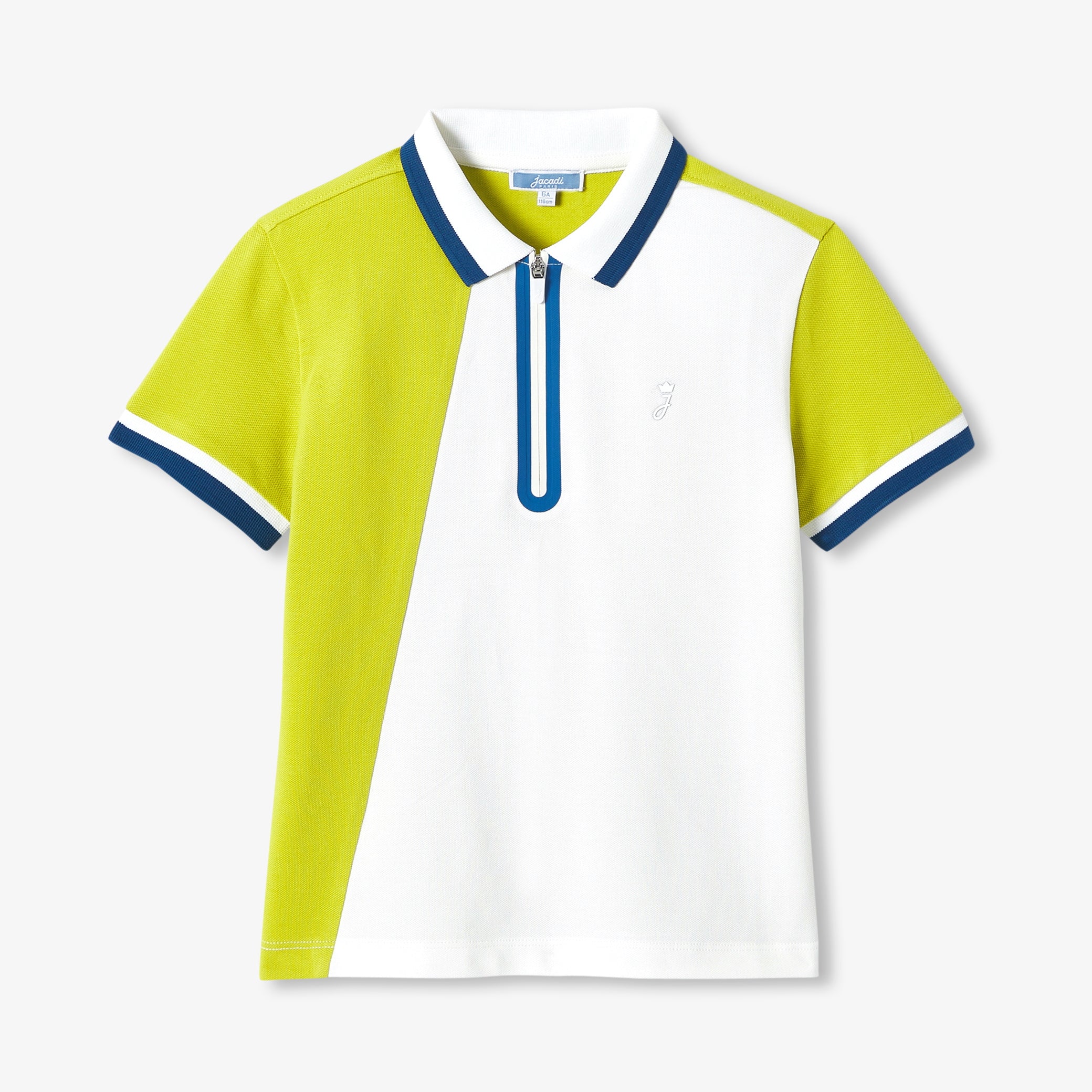 Boys' cotton piquÃ© polo shirt