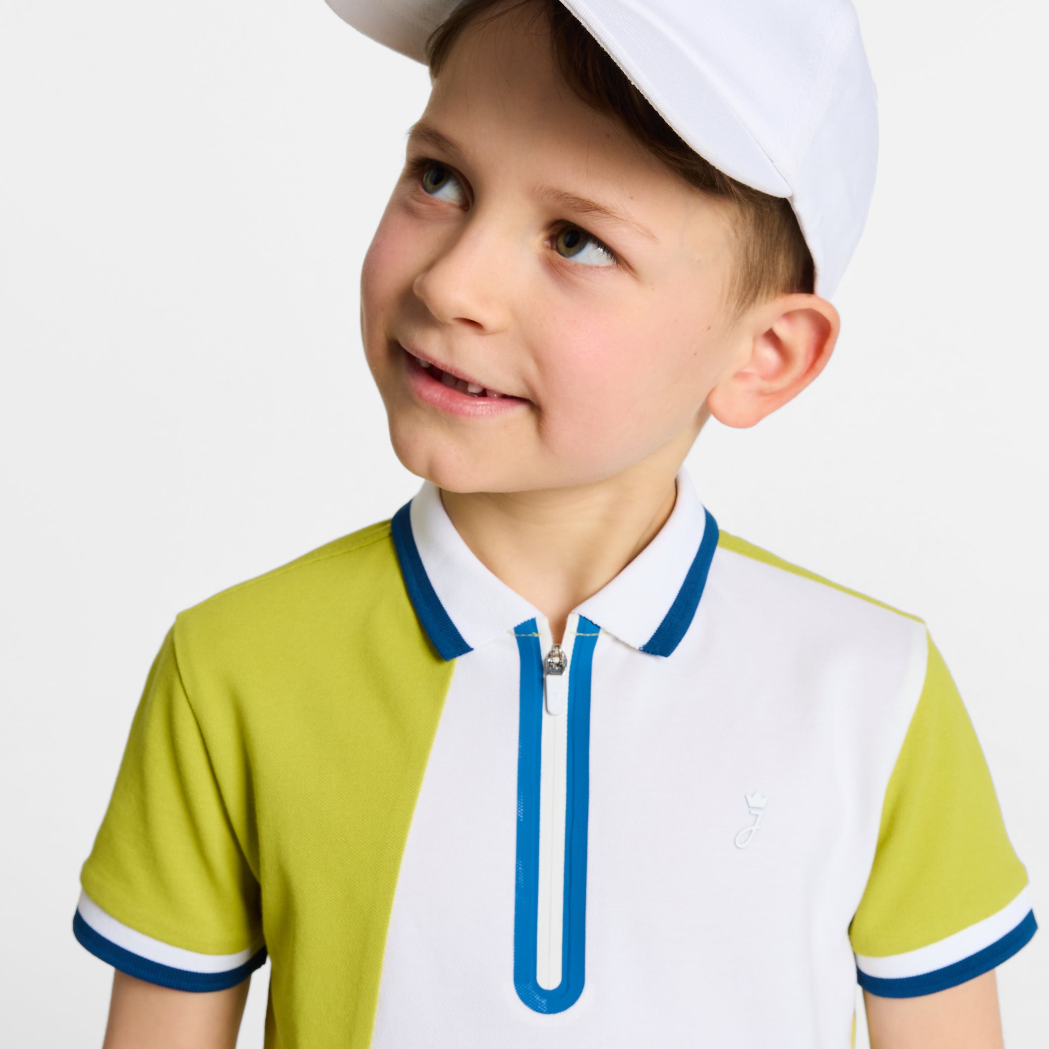 Boys' cotton piquÃ© polo shirt