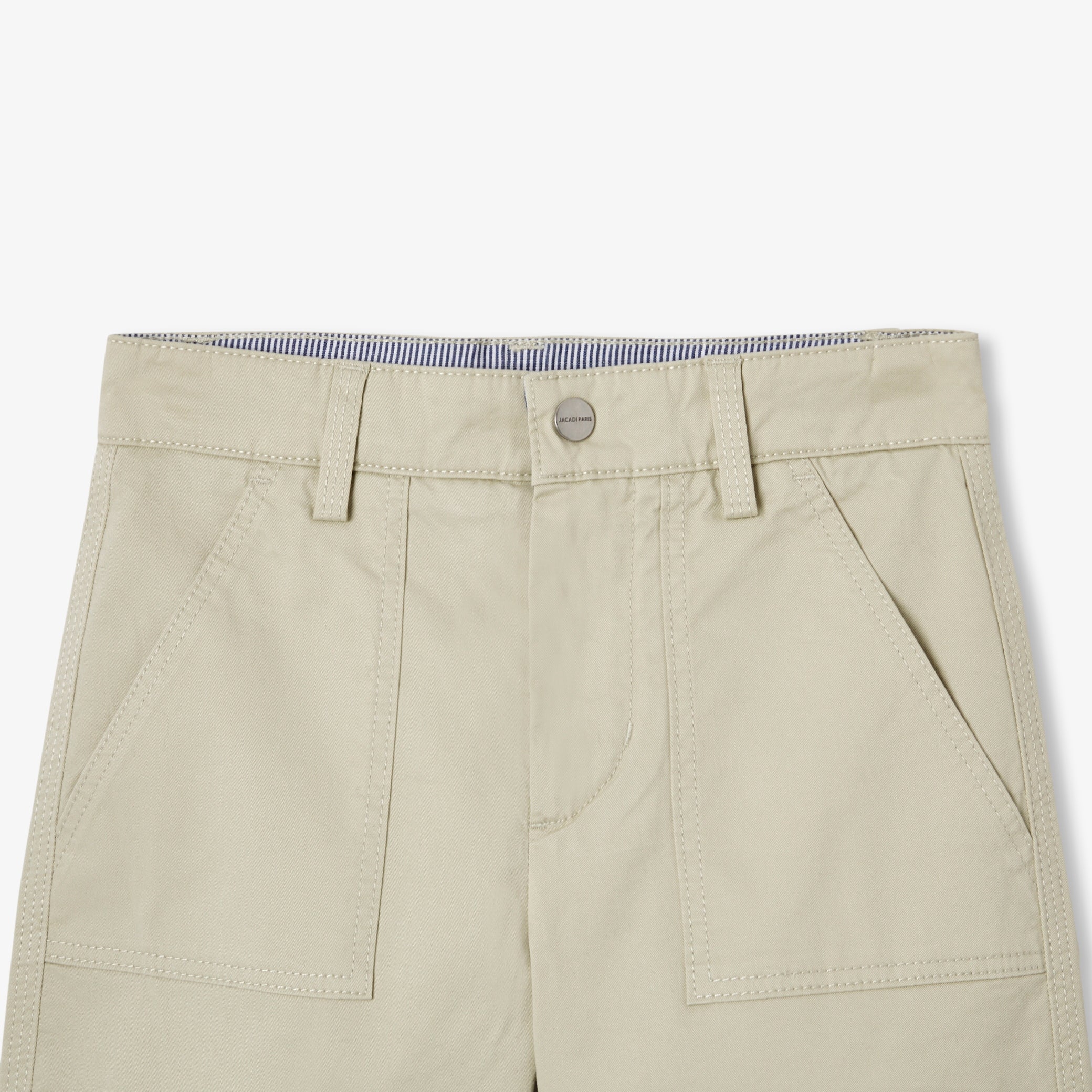 Lightweight twill Bermuda shorts for boys