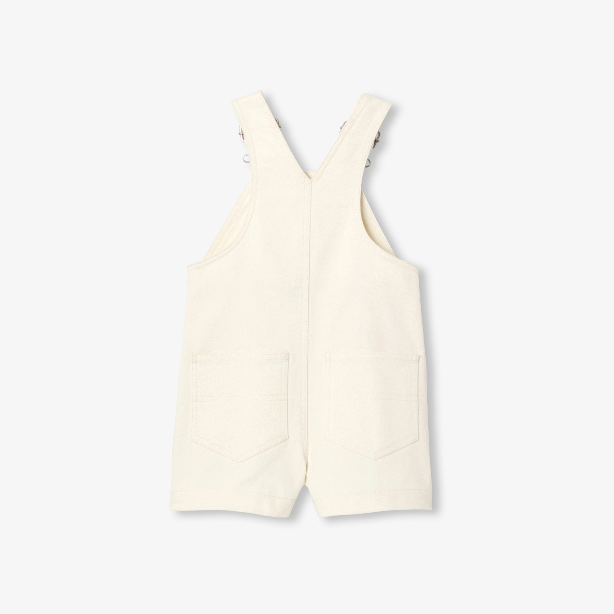 Baby off-white denim dungarees