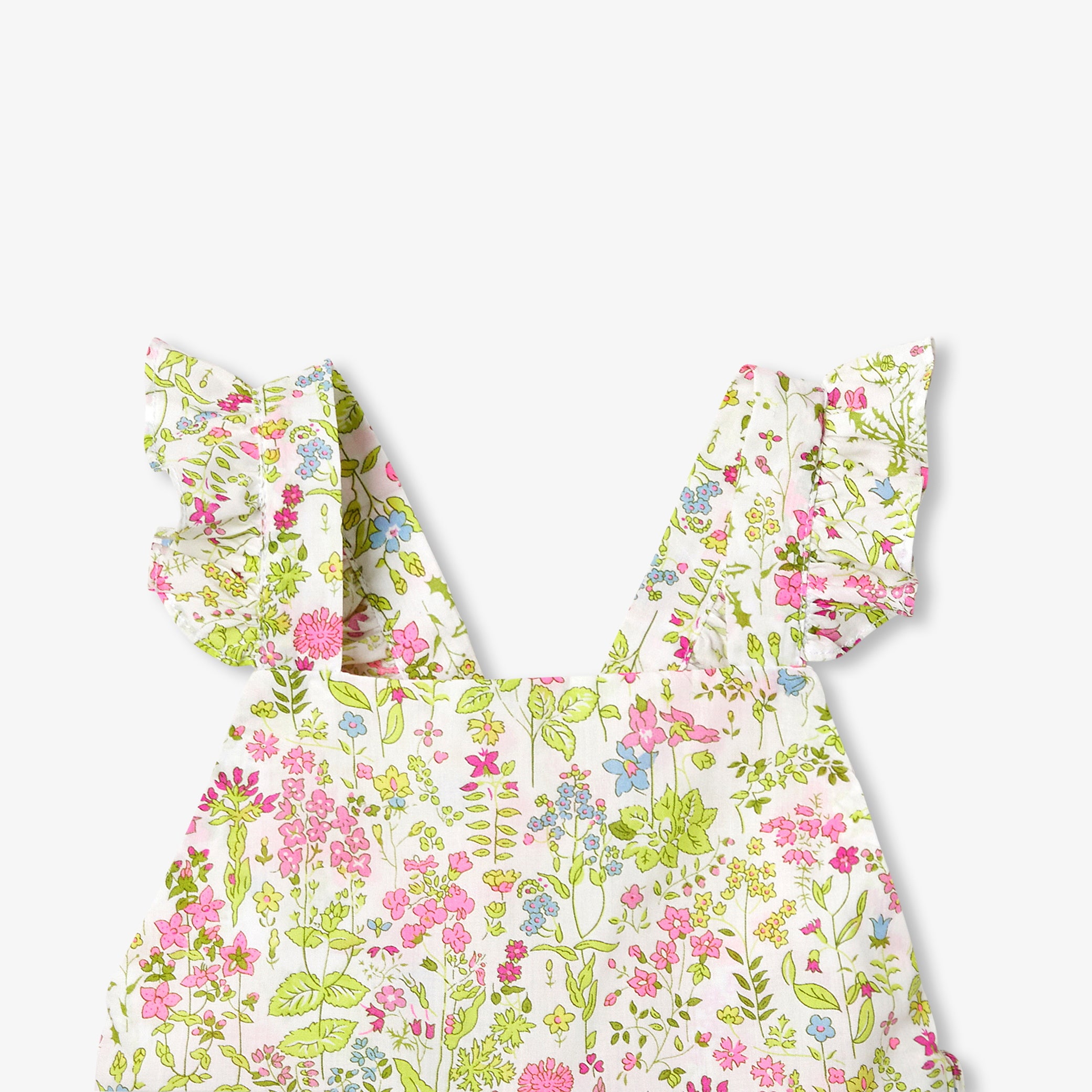 Baby girl jumpsuit in Liberty fabric