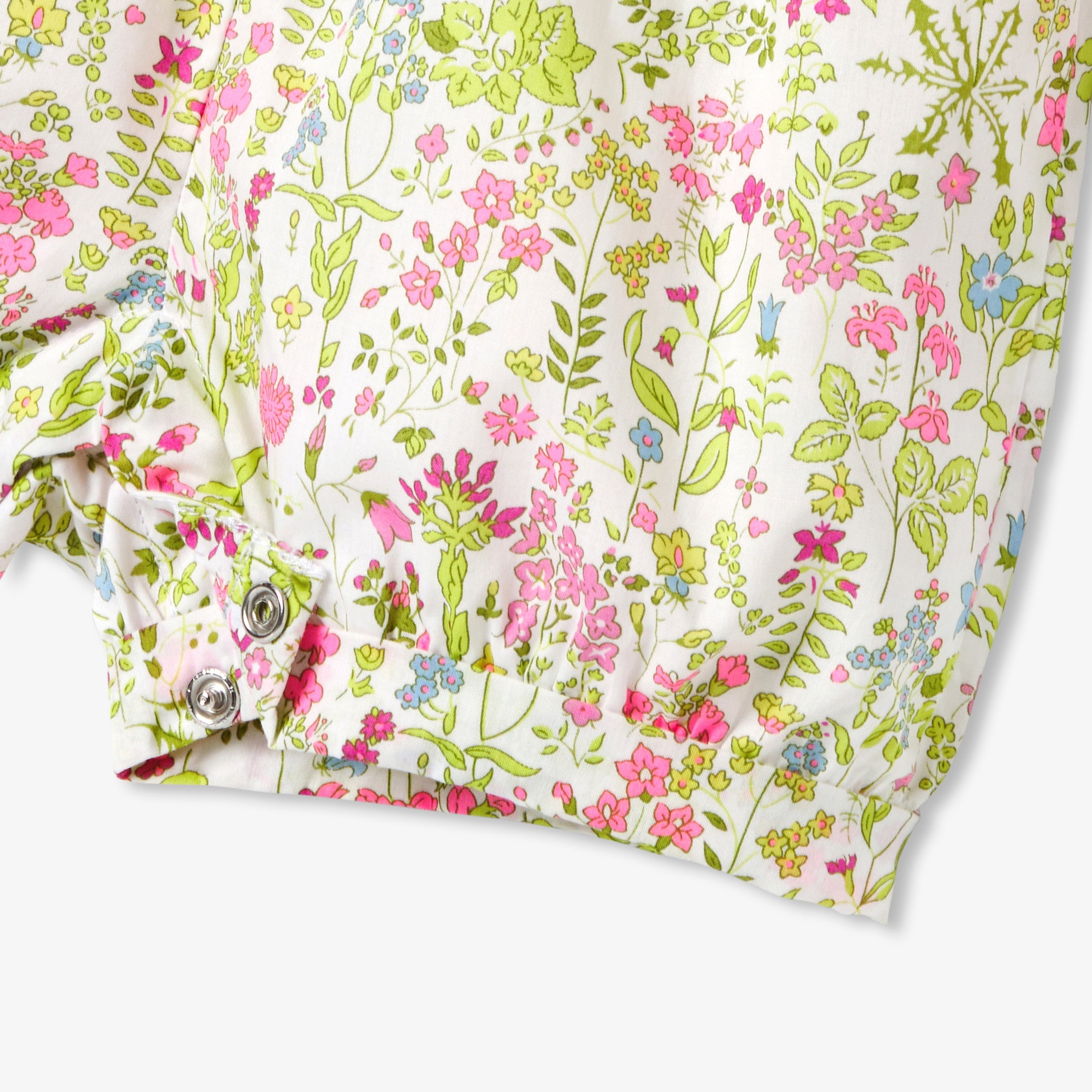 Baby girl jumpsuit in Liberty fabric