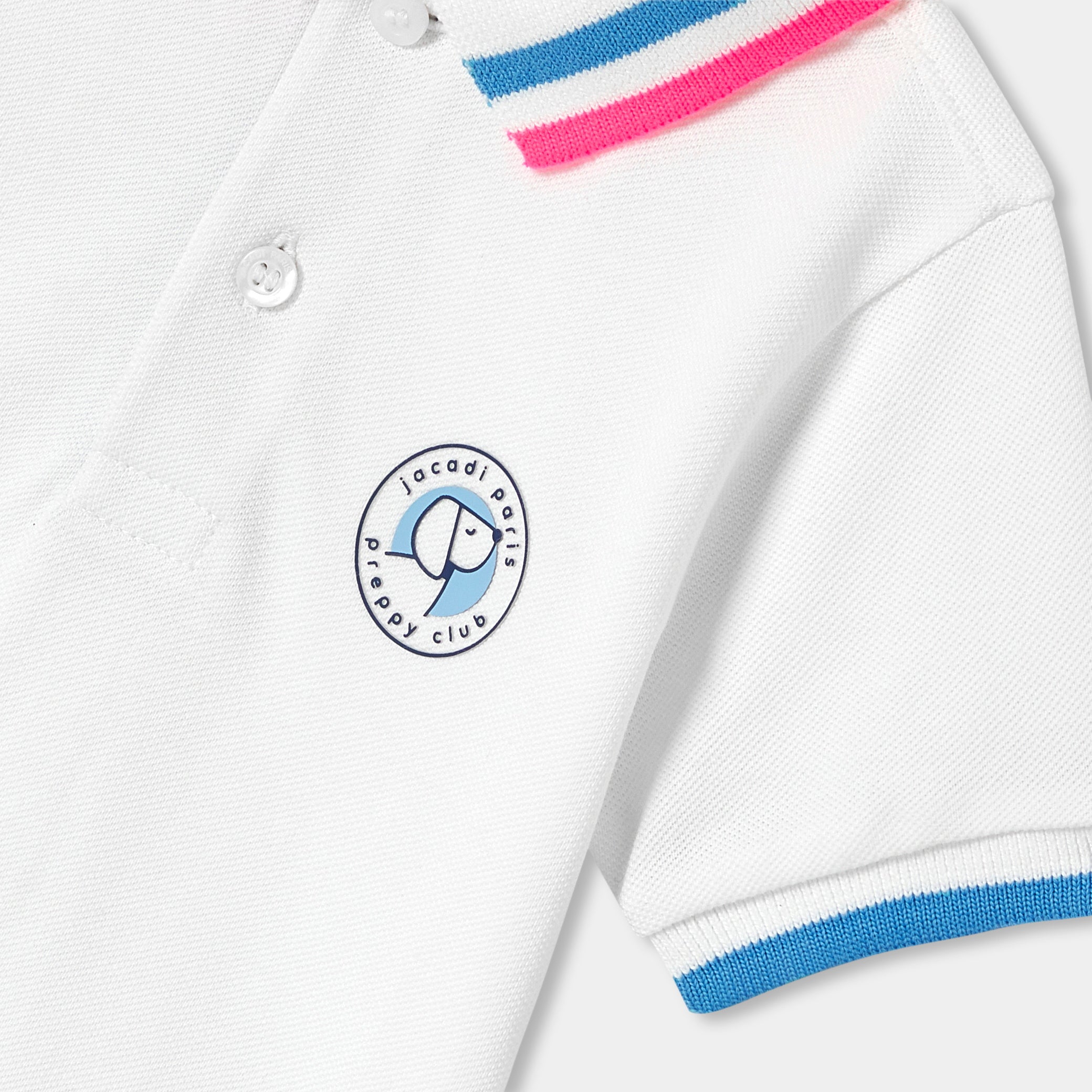 Baby boy short-sleeved polo shirt in cotton piquÃ©