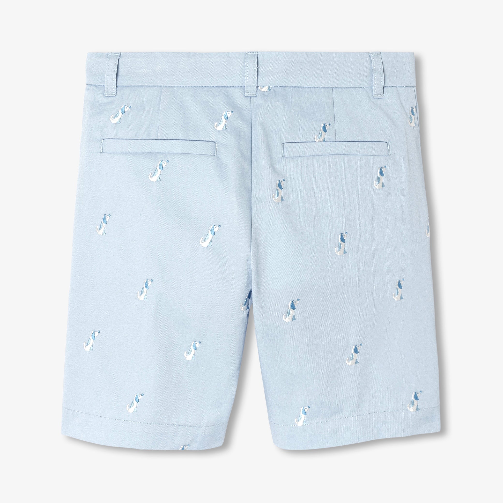 Boys' cotton twill Bermuda shorts