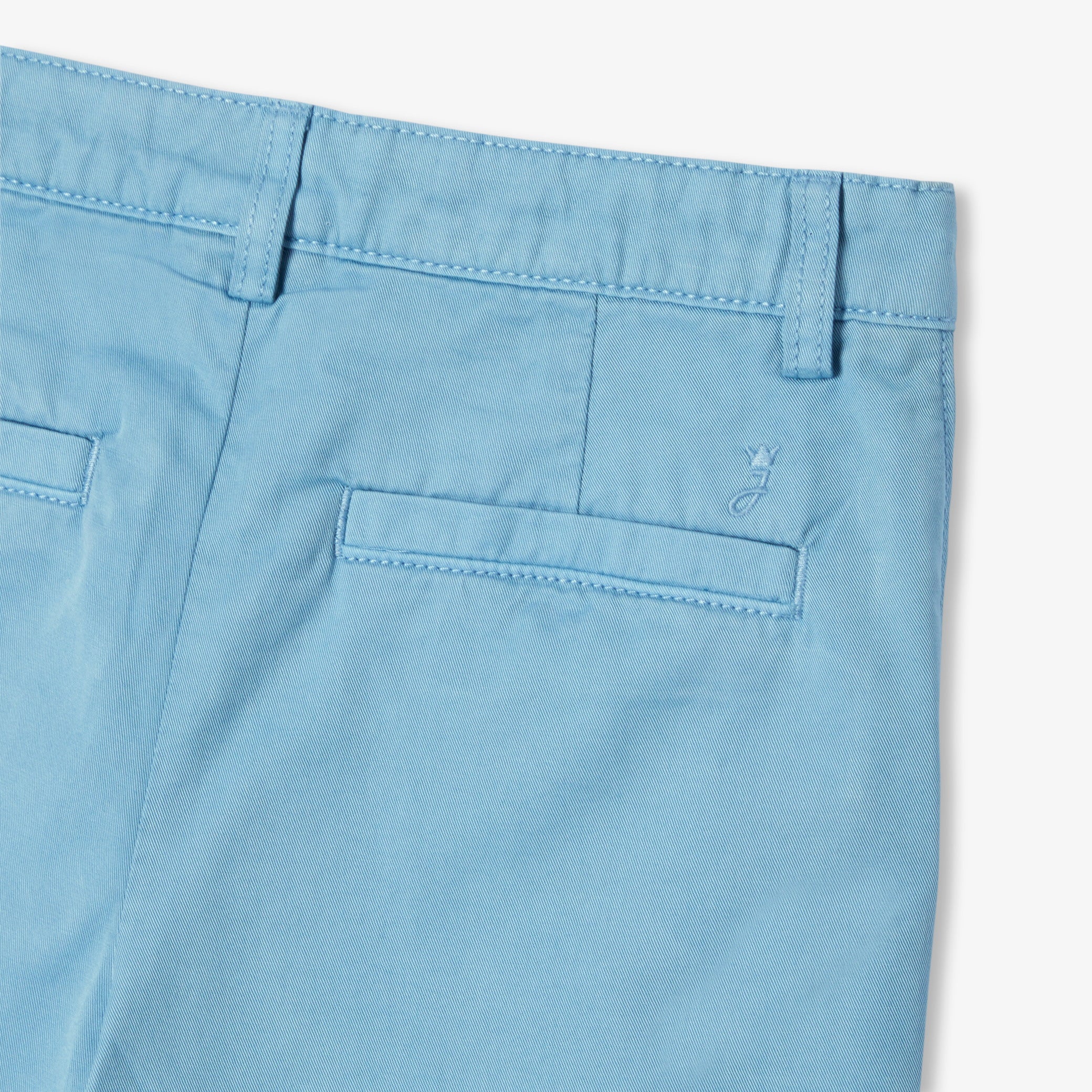 Boys' cotton twill Bermuda shorts