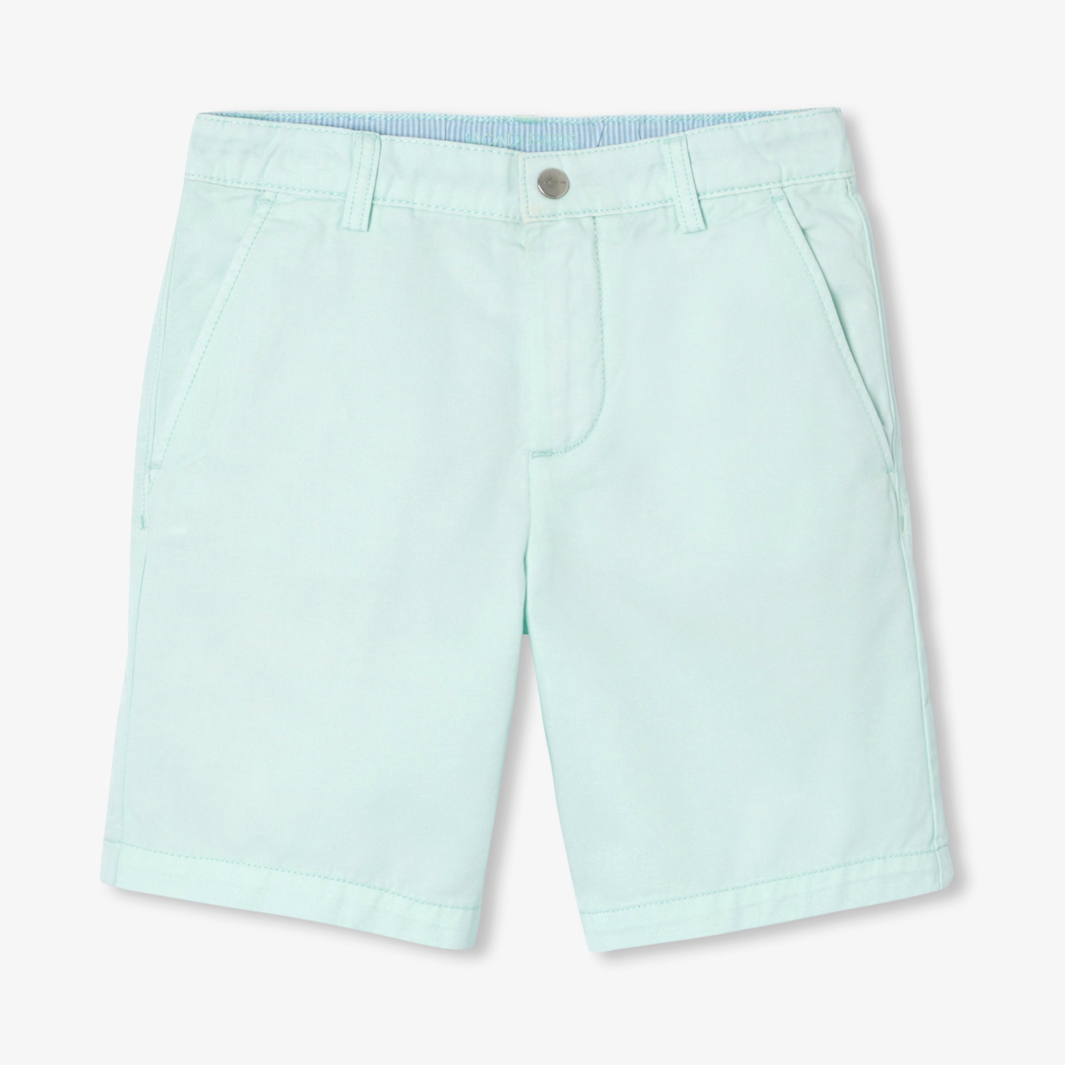 Boys' cotton twill Bermuda shorts