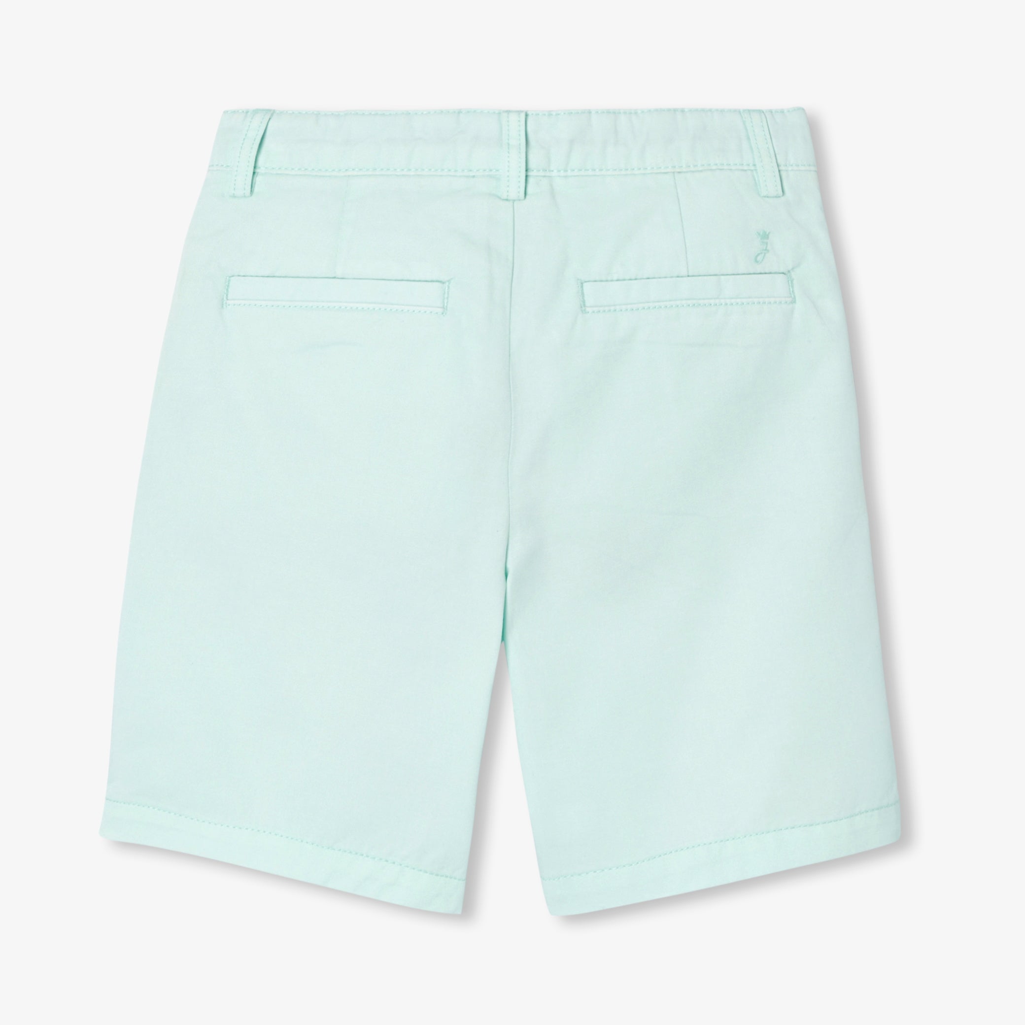 Boys' cotton twill Bermuda shorts