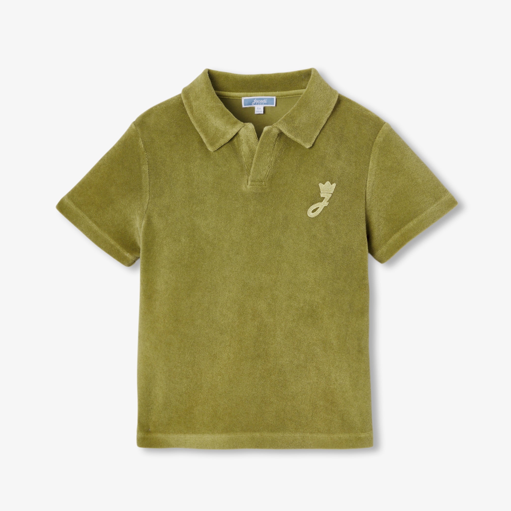 Children's terry cloth polo shirt