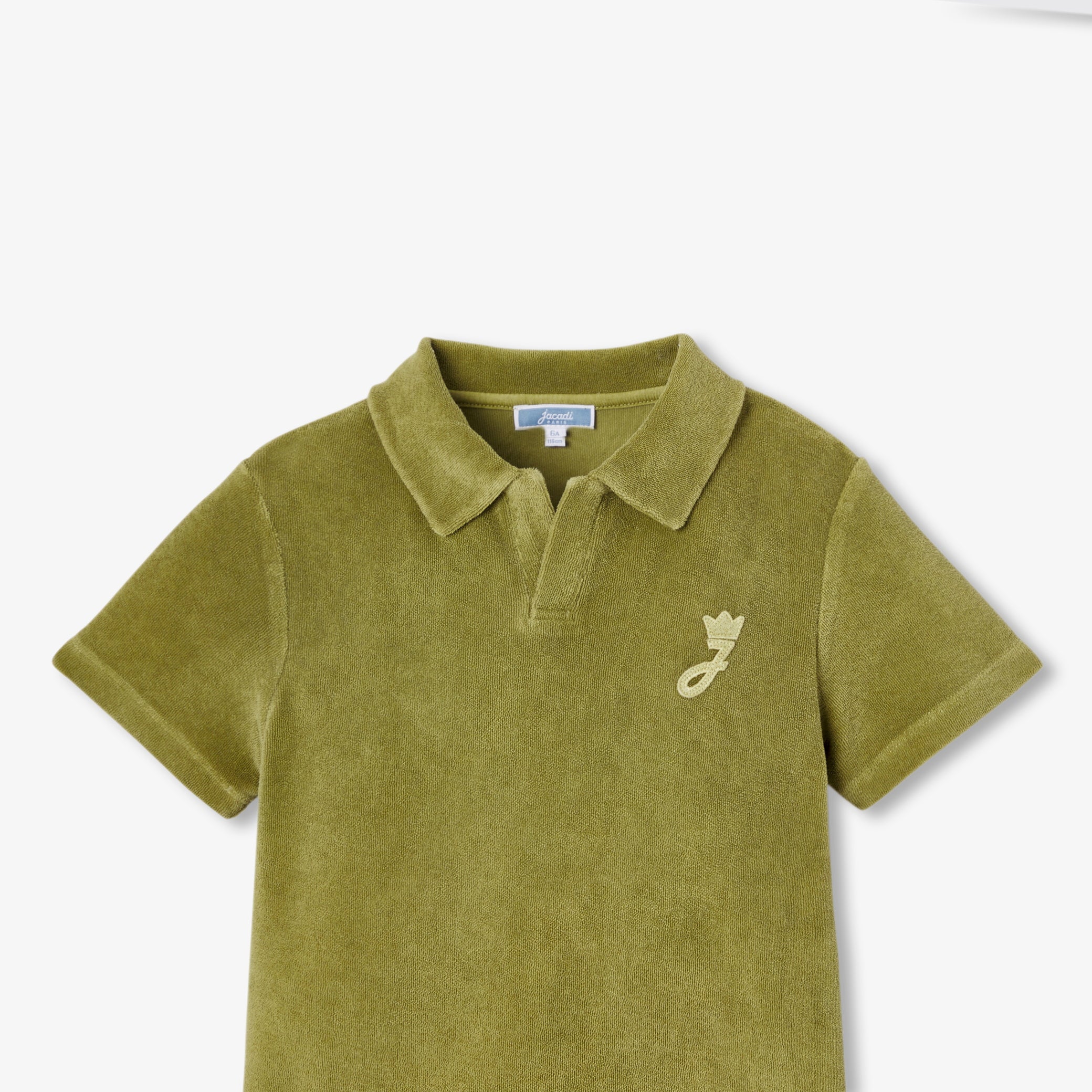 Children's terry cloth polo shirt