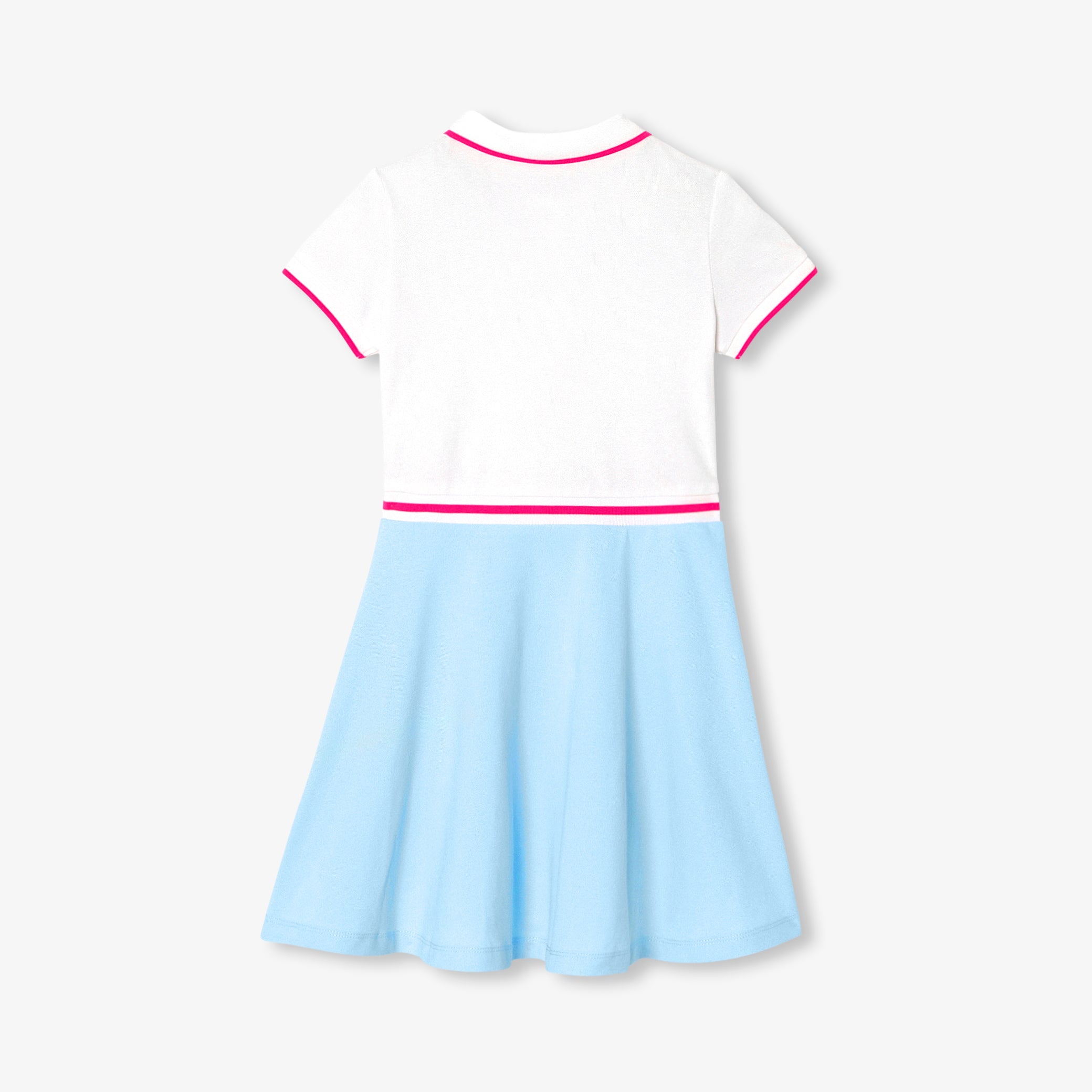 Girls' piquÃ© knit dress
