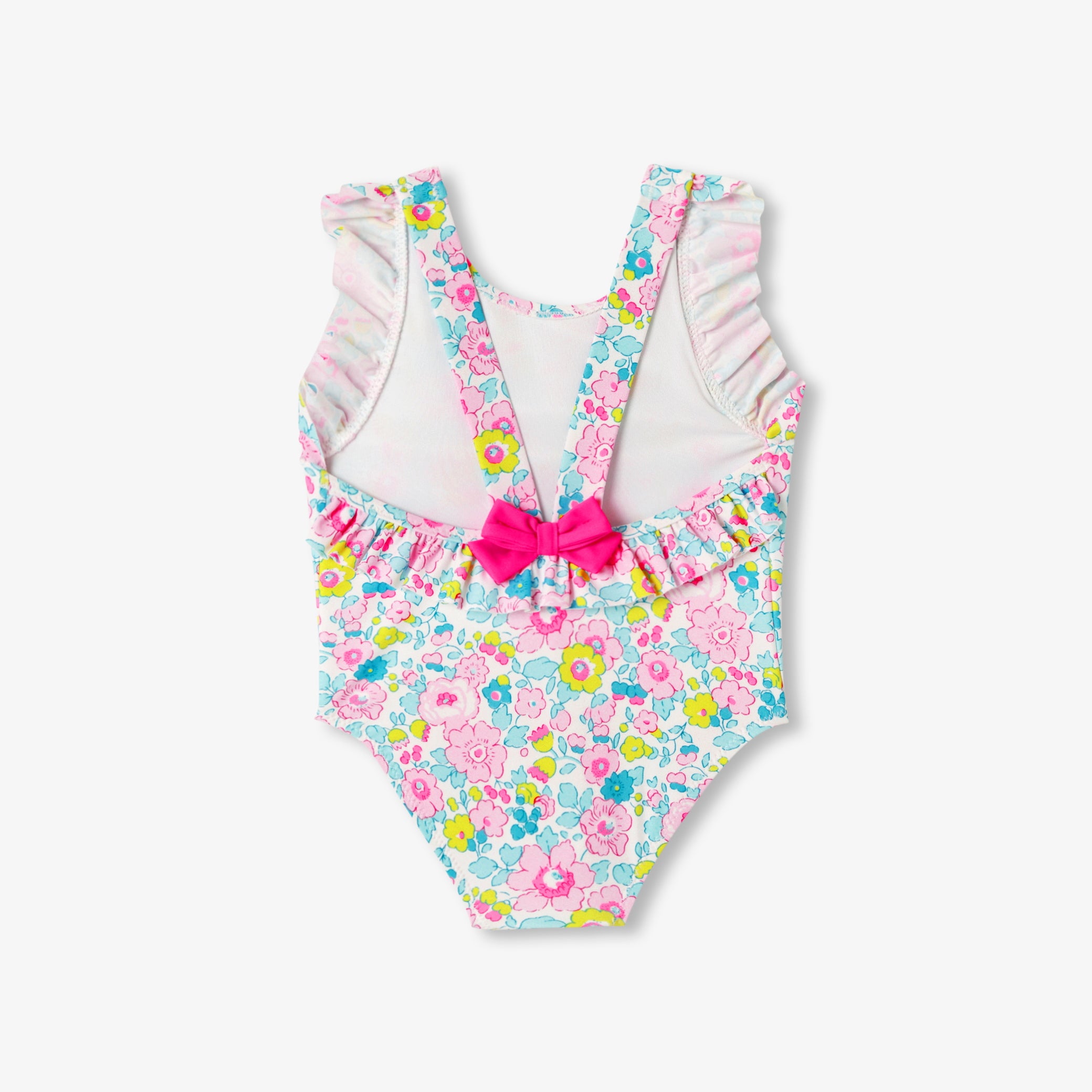 Baby girl Liberty fabric one-piece swimsuit