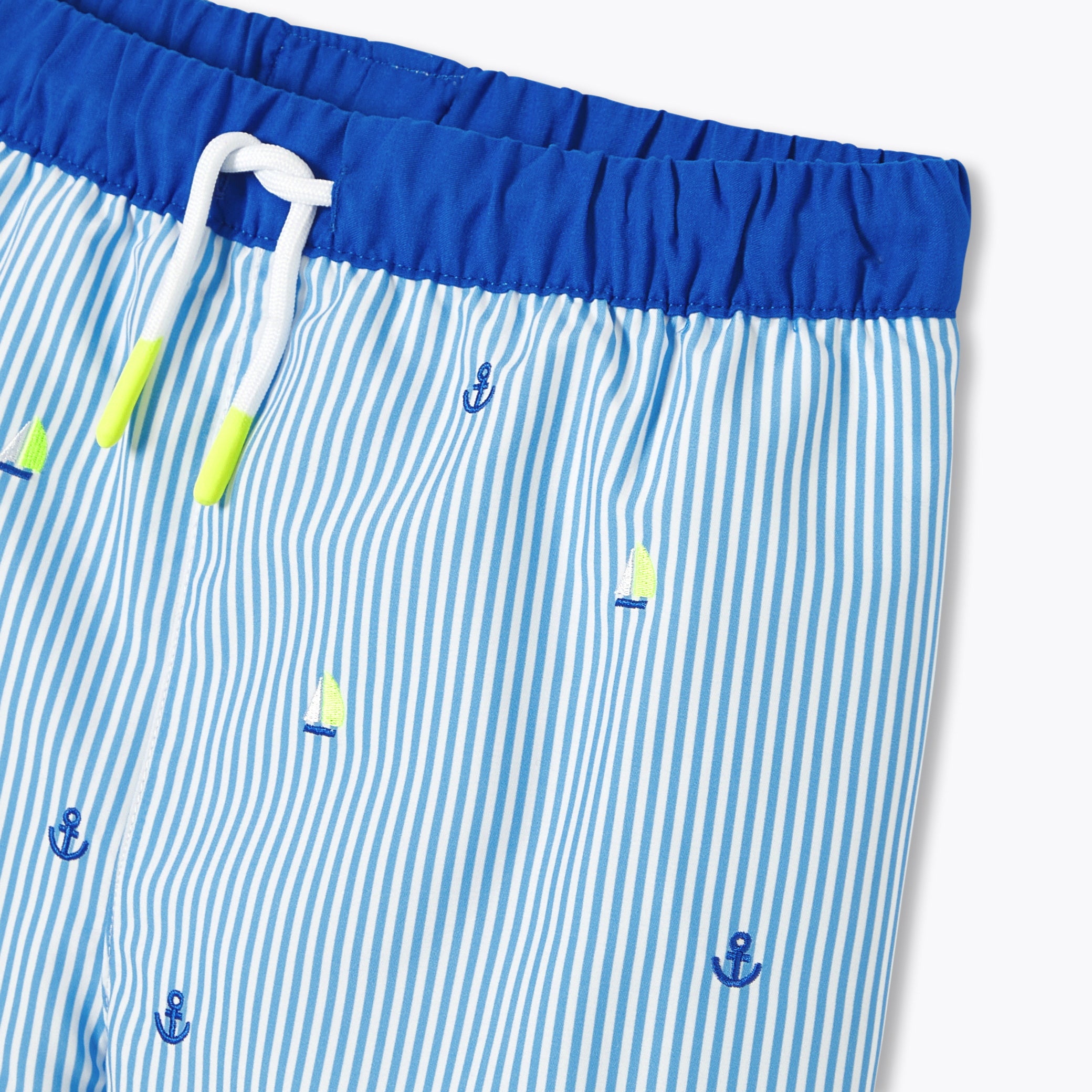 Striped children's swim shorts