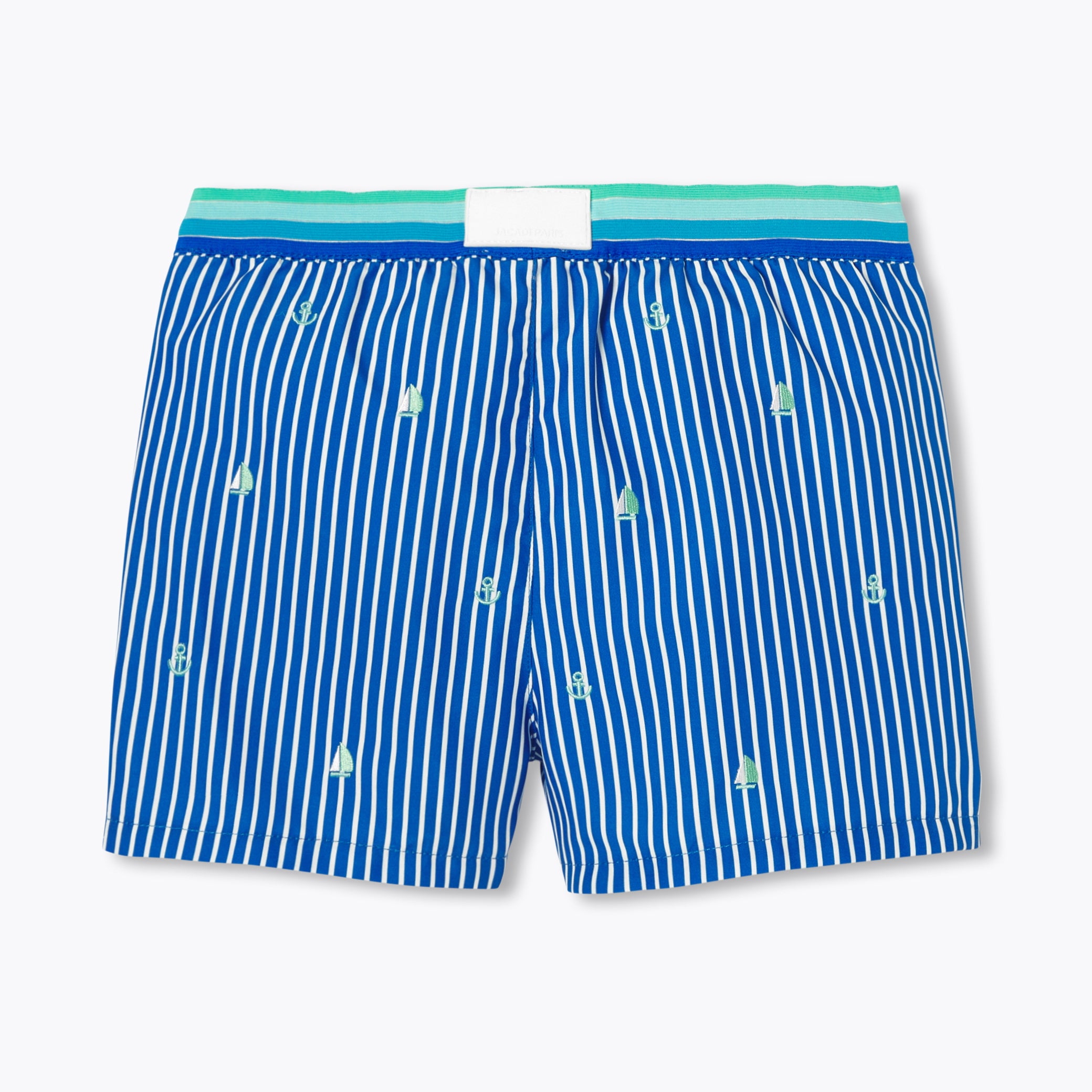 Striped children's swim shorts