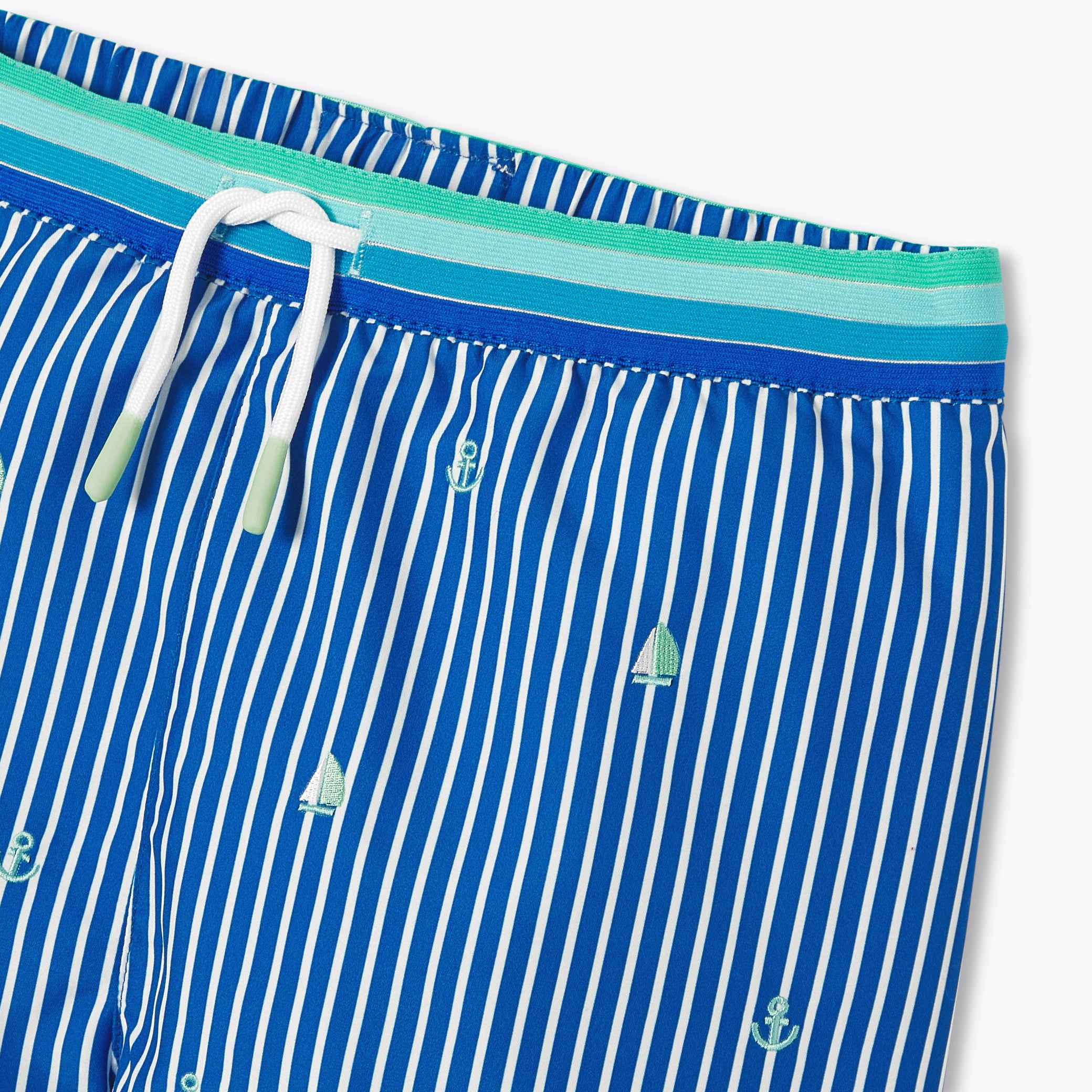 Striped children's swim shorts