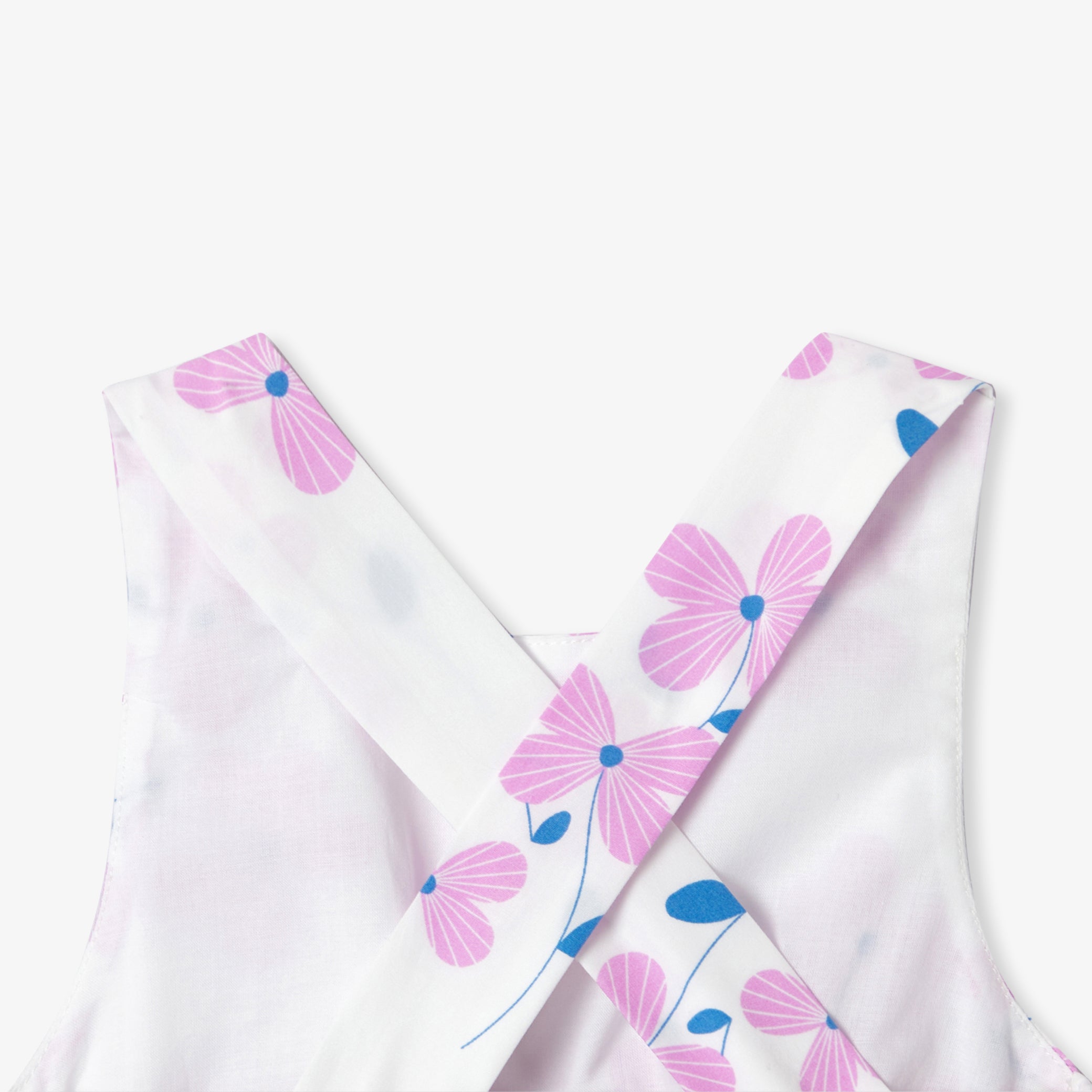 Baby girl dress in printed poplin