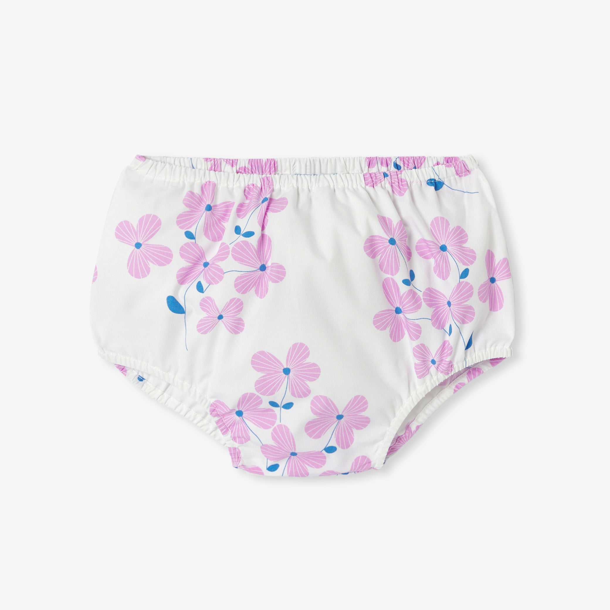 Baby girl dress in printed poplin