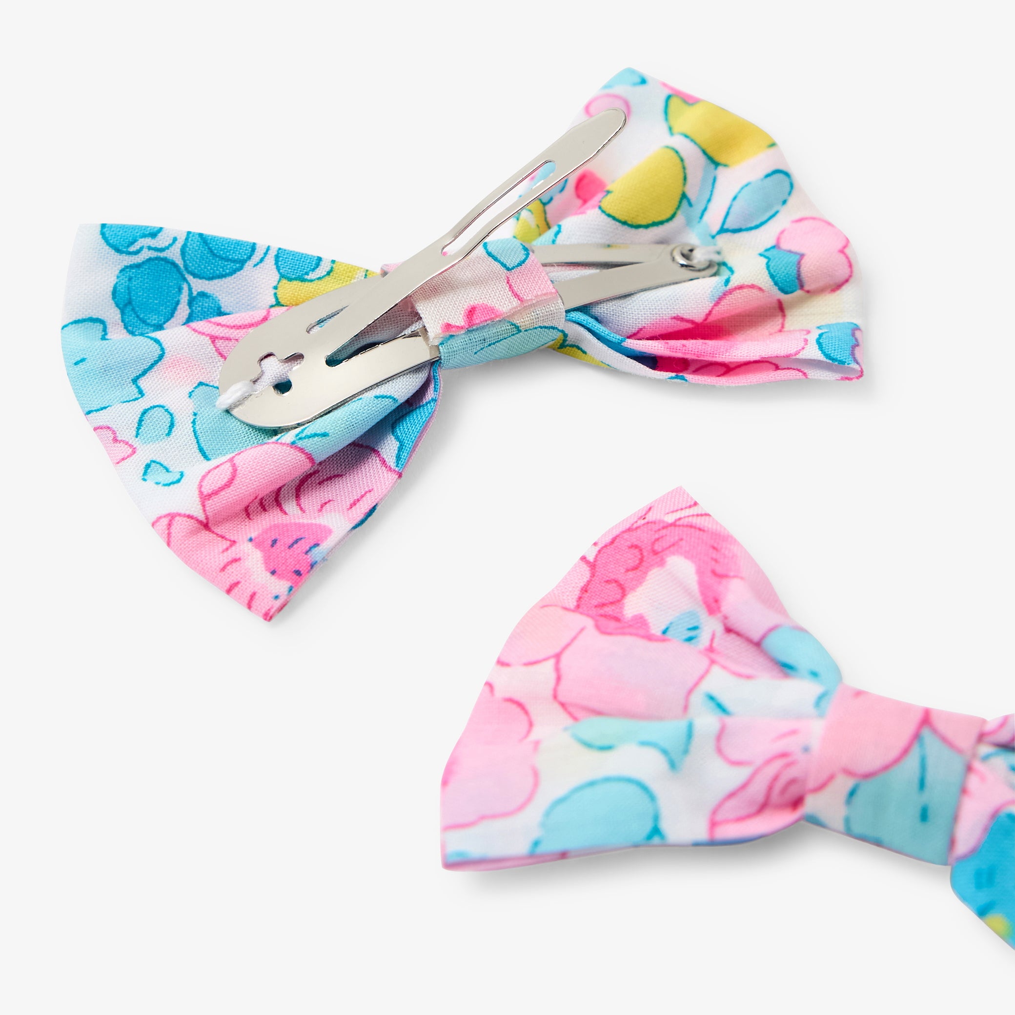 Pair of Liberty fabric hair clips for girls