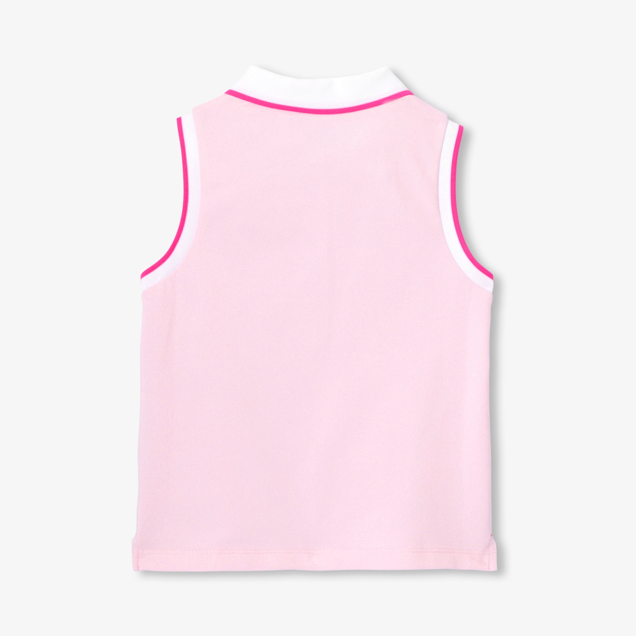 Girls' sleeveless polo shirt