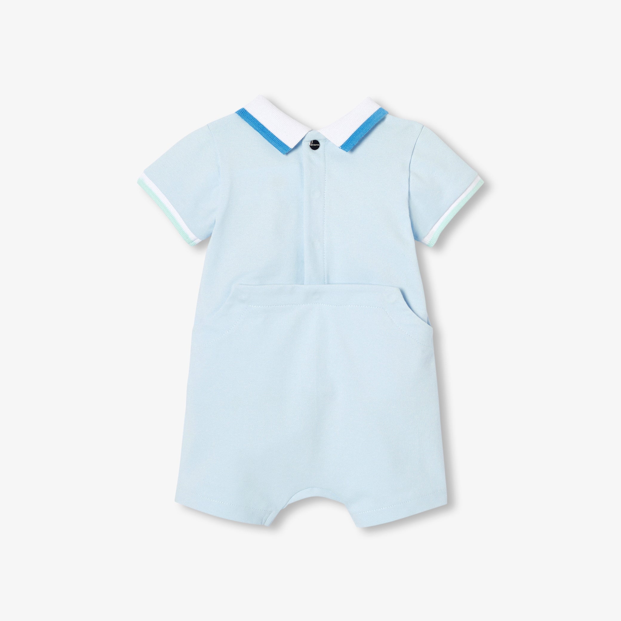 Baby boy polo short jumpsuit