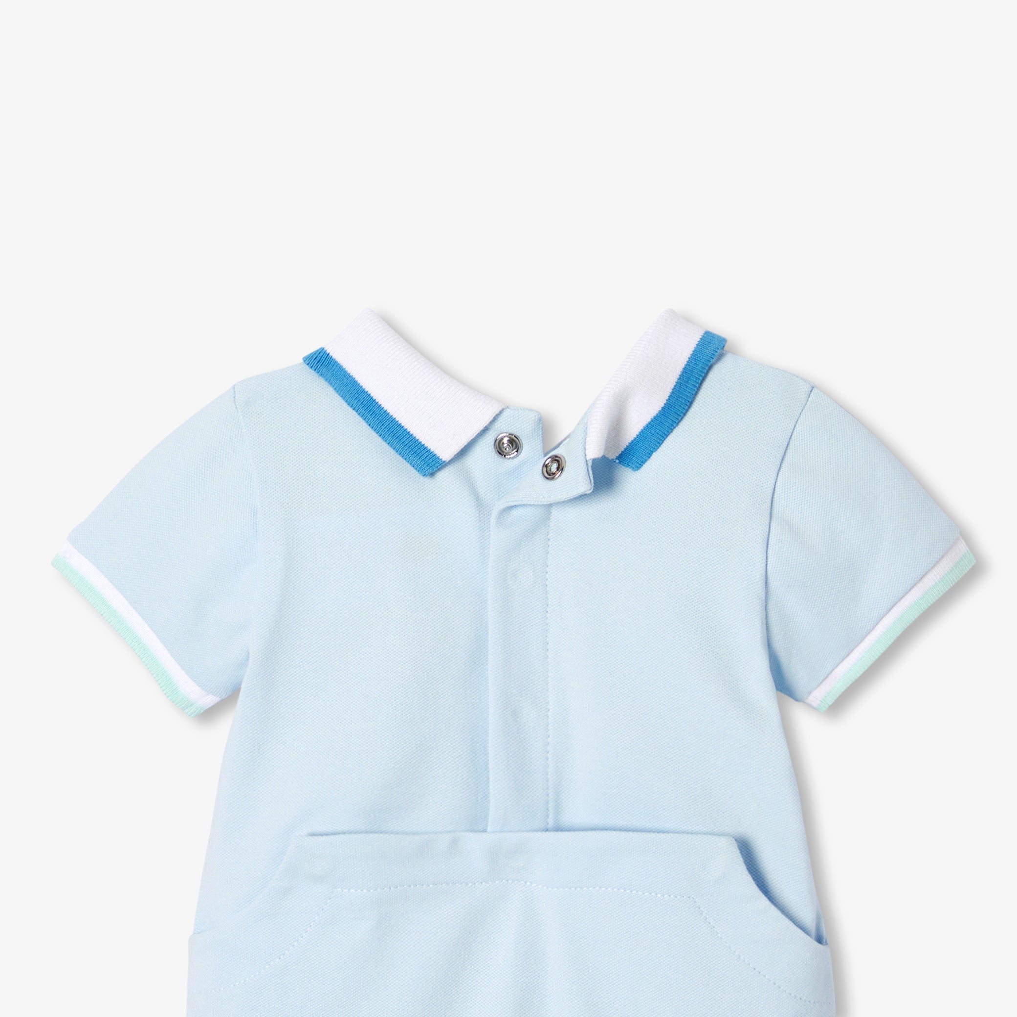 Baby boy polo short jumpsuit