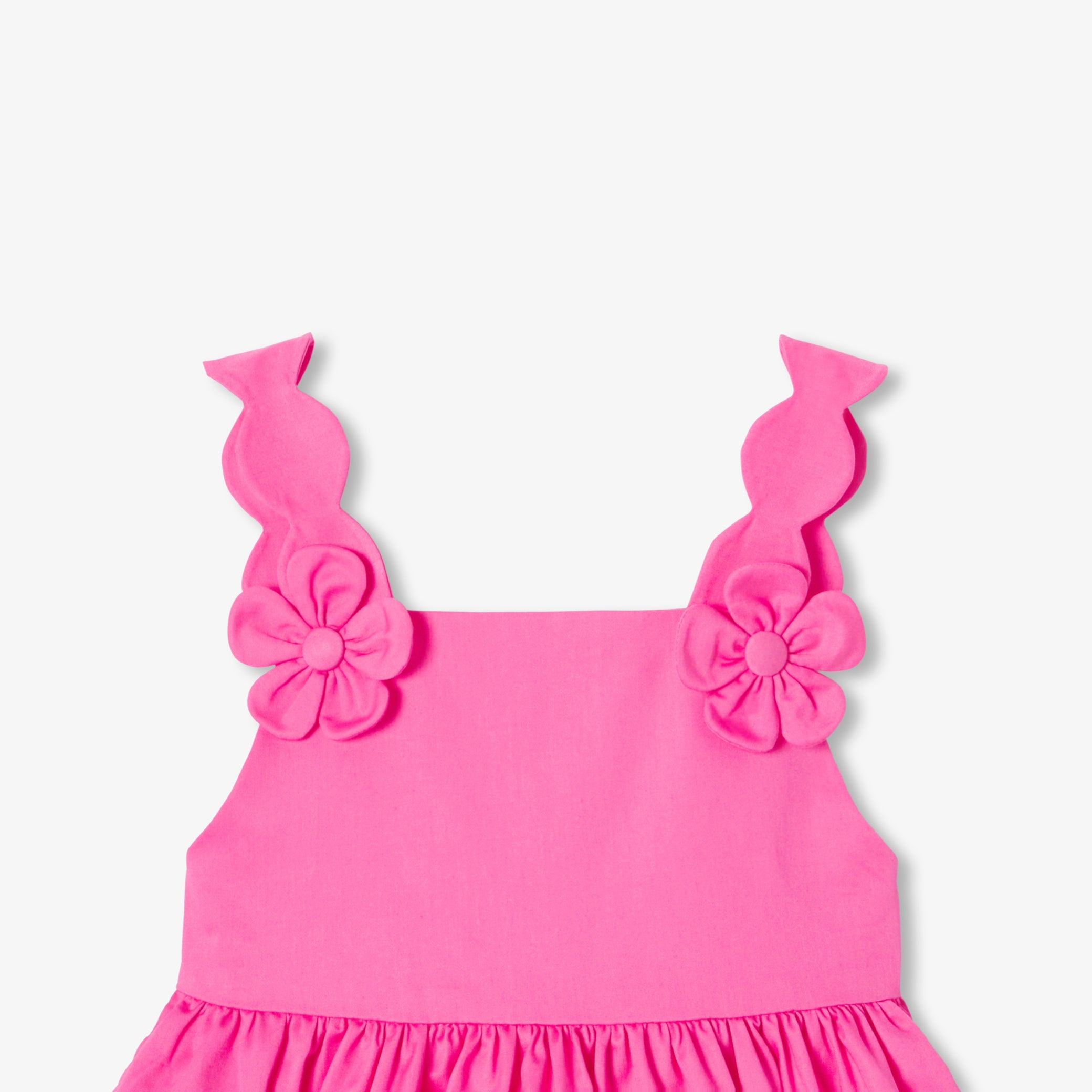 Baby girl cotton satin ceremony dress
