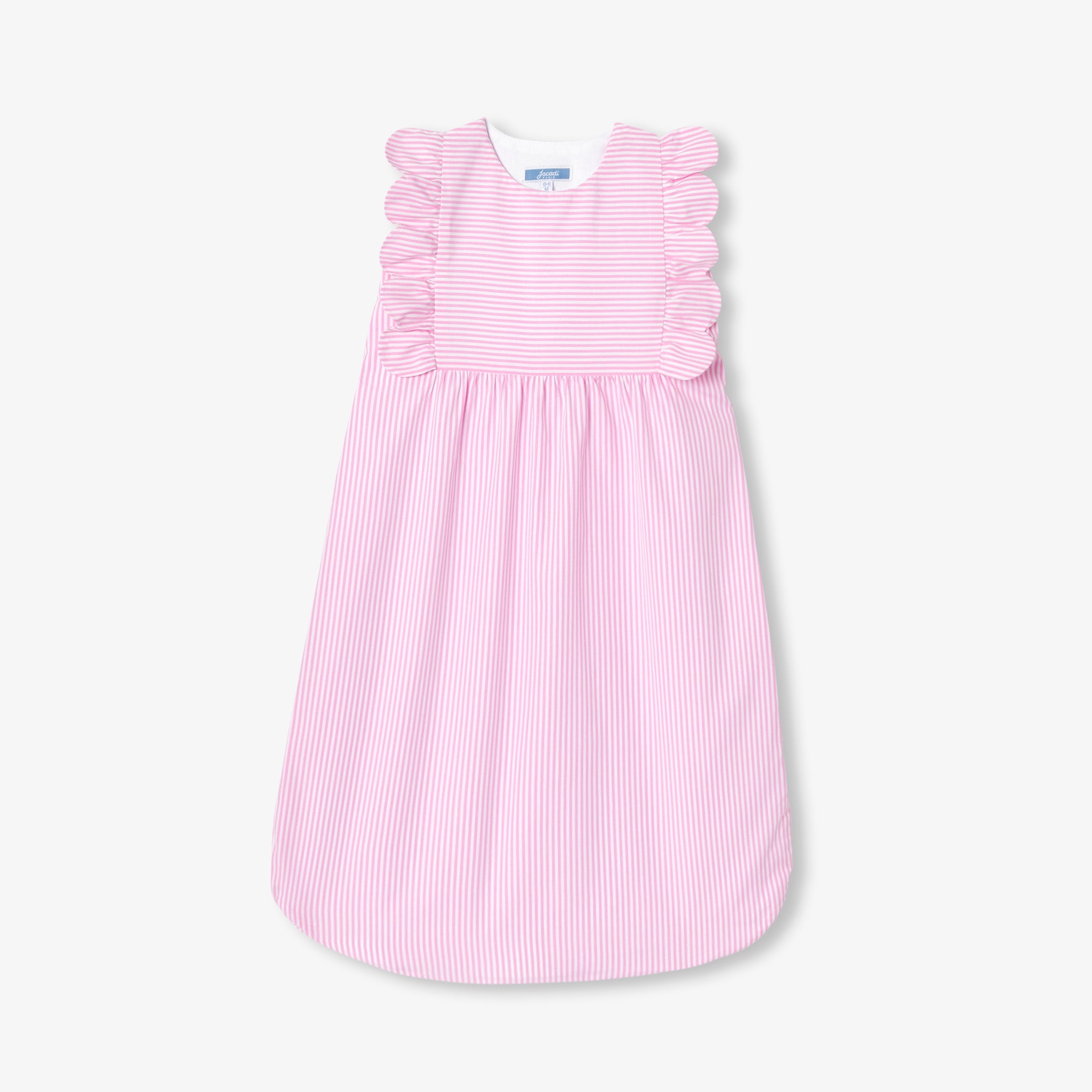0-6 months striped poplin sleeping bag