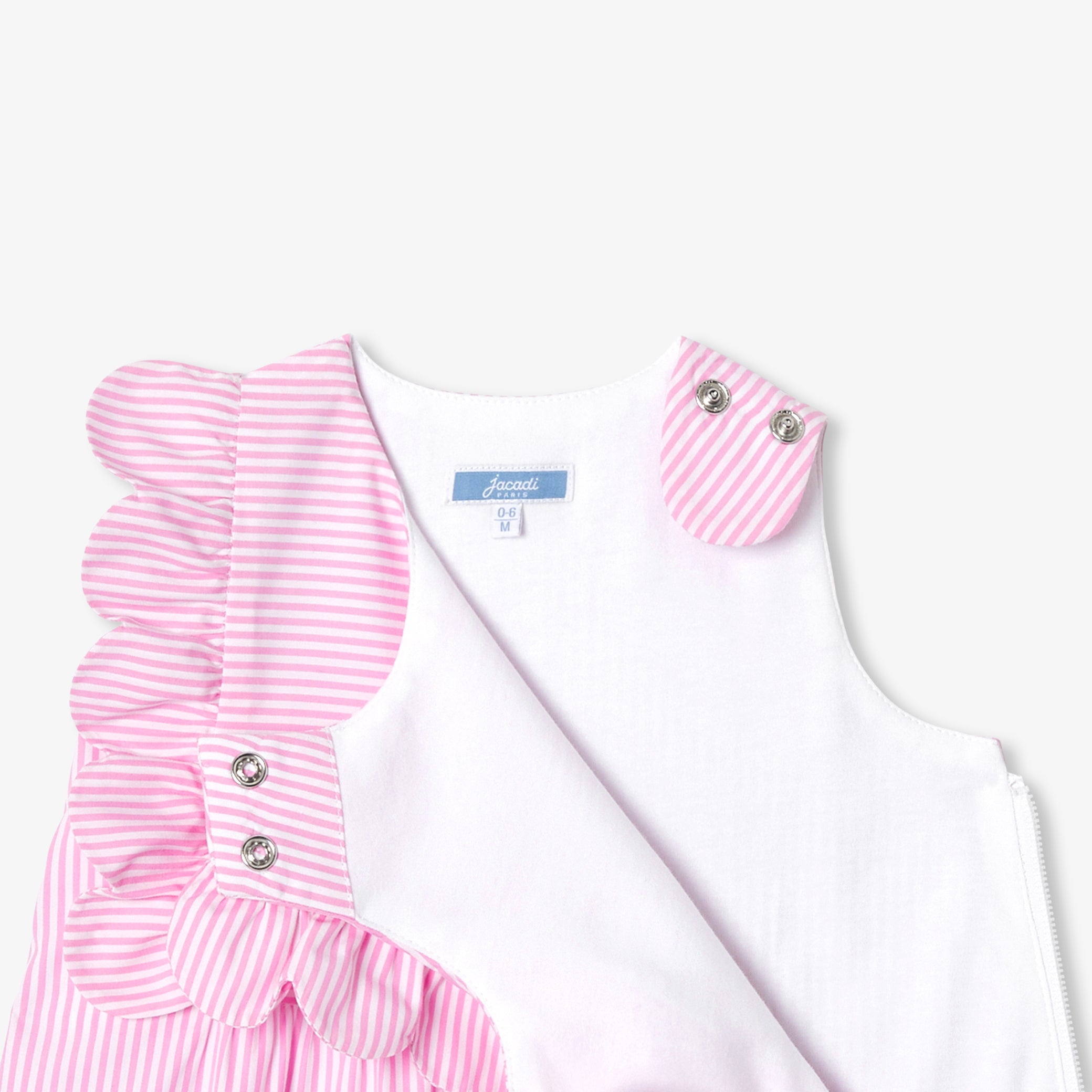 0-6 months striped poplin sleeping bag