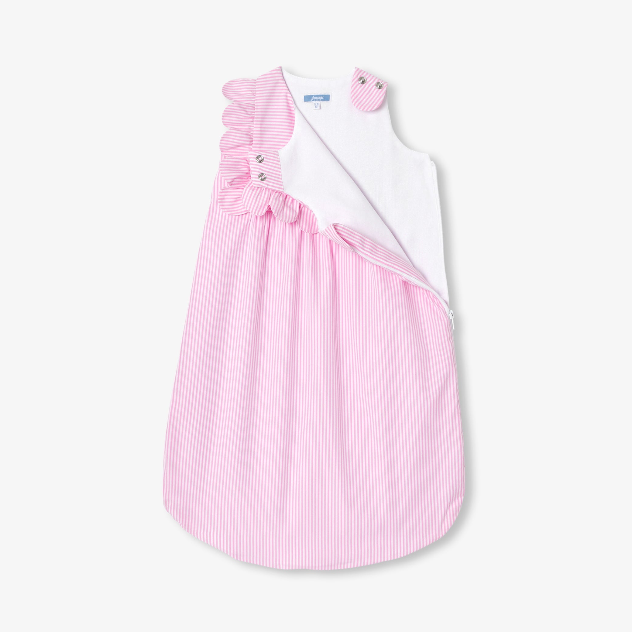 0-6 months striped poplin sleeping bag