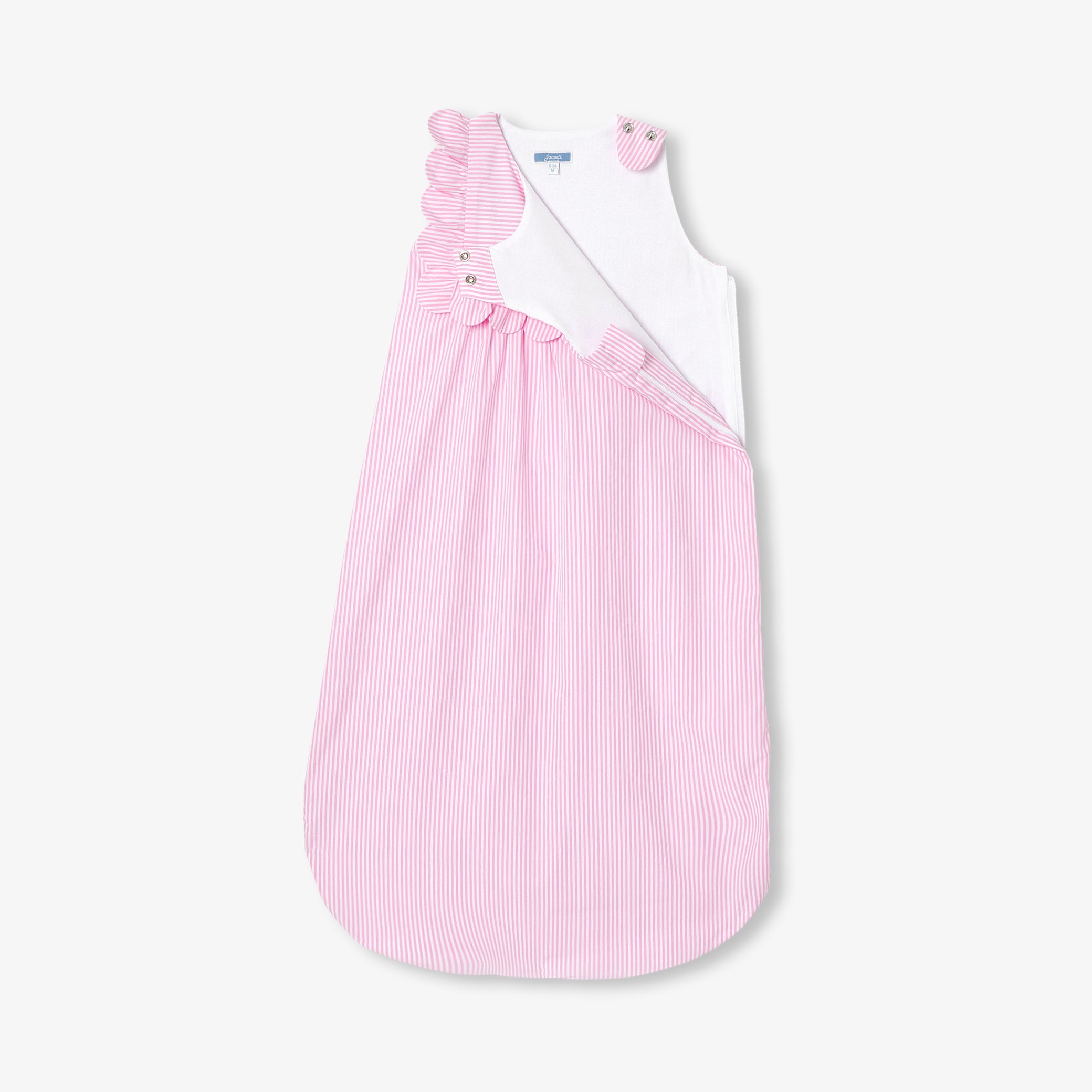 6-24 months adjustable striped poplin sleeping bag