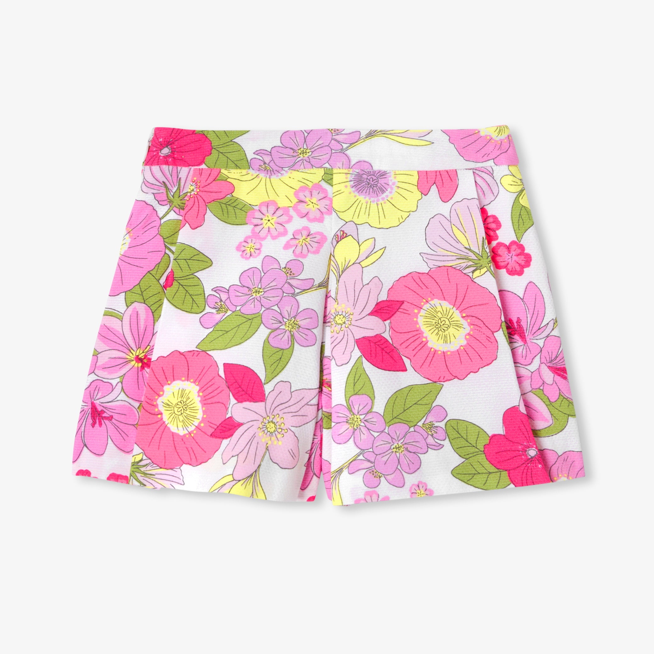 Girls' formal honeycomb pique skirt shorts