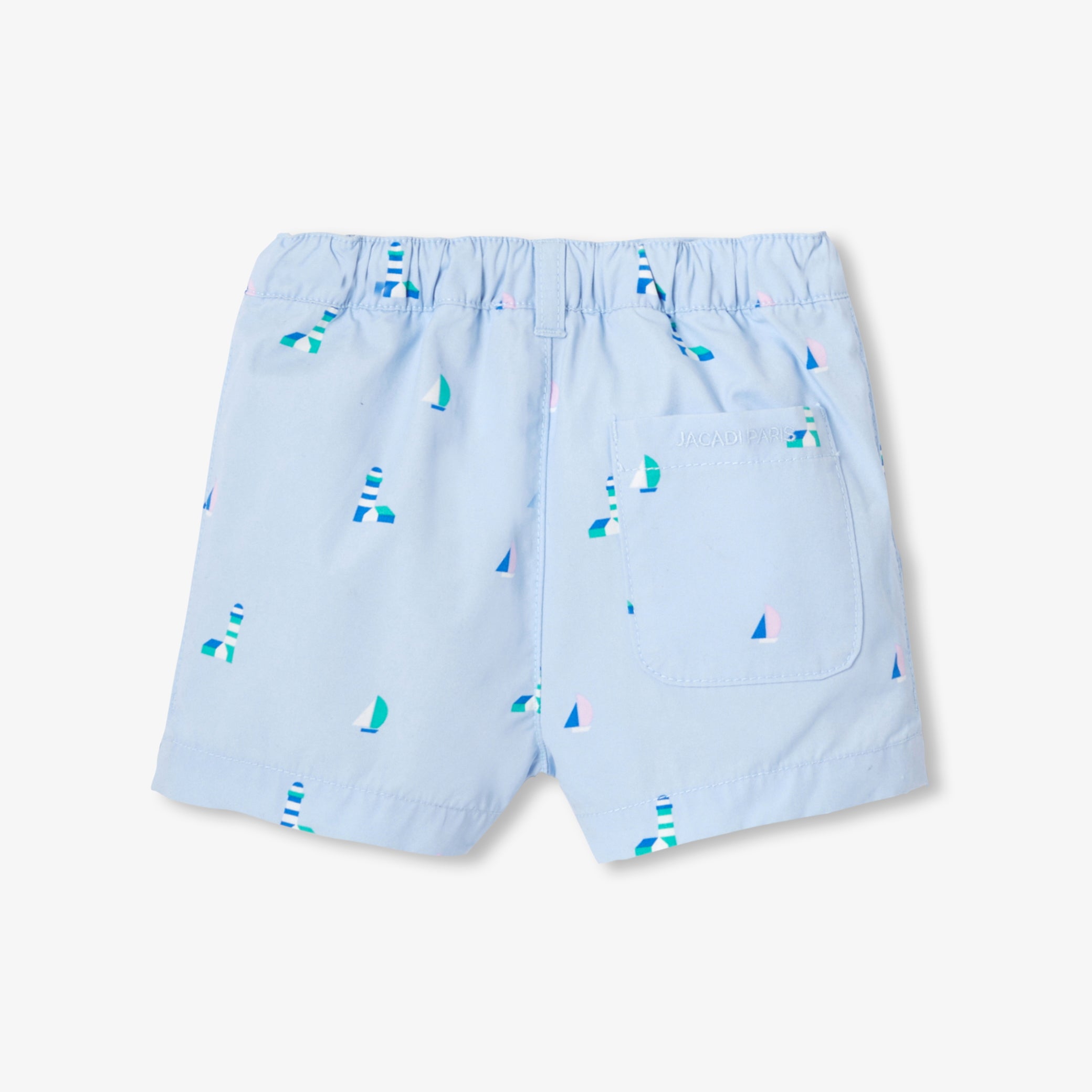 Baby boy patterned cotton shorts